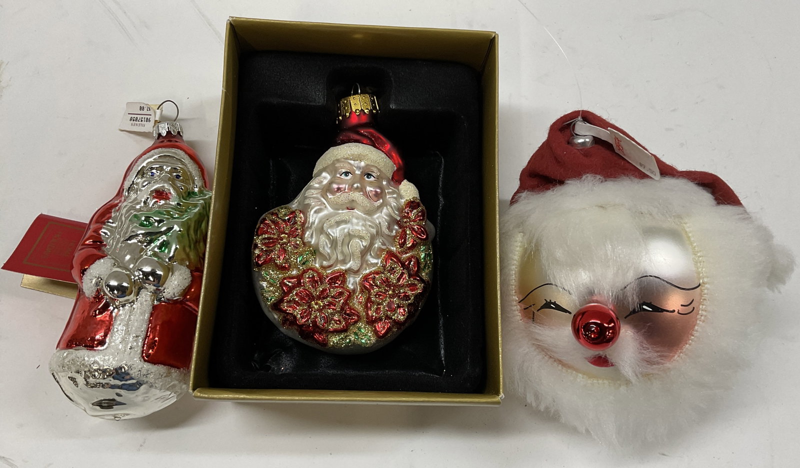 Lt 3 VTG Santa Claus Ornaments (1 of 9)