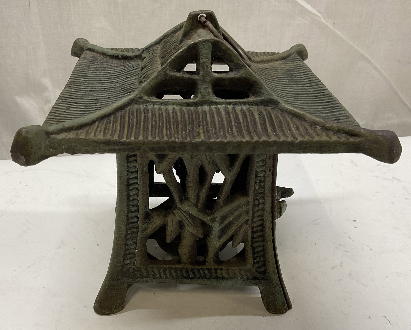 Vintage Cast-Iron Japanese Pagoda Candle Lantern (1 of 7)