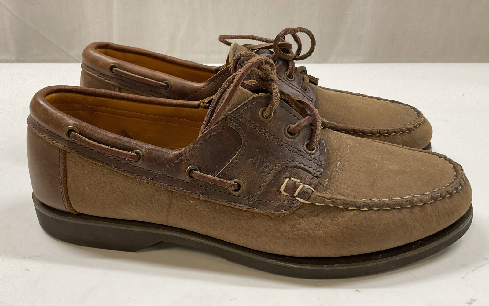 Allen Edmonds Brown Leather Boat Shoes (1 of 10)