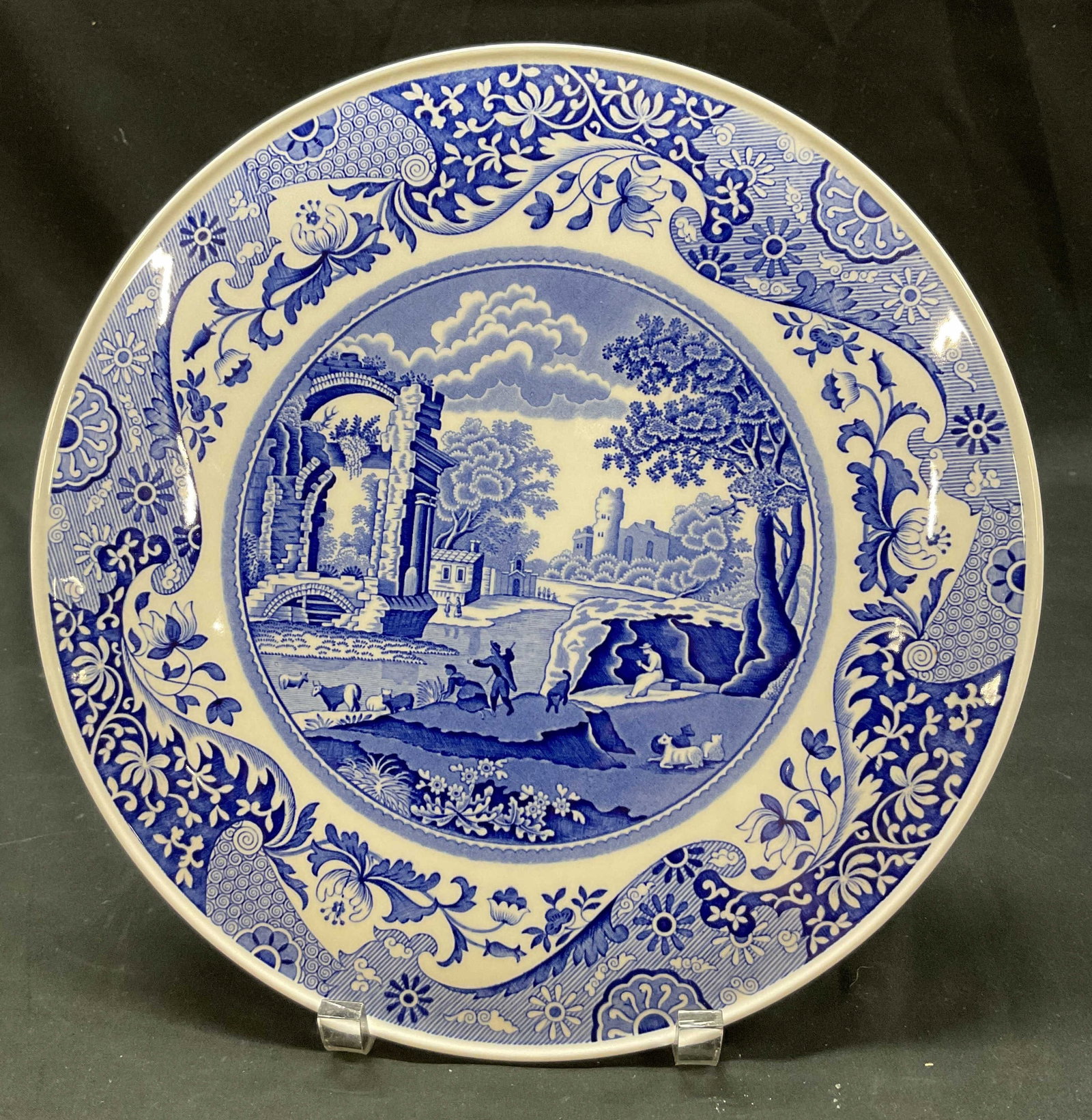 Spode Blue & White Porcelain Platter England (1 of 9)