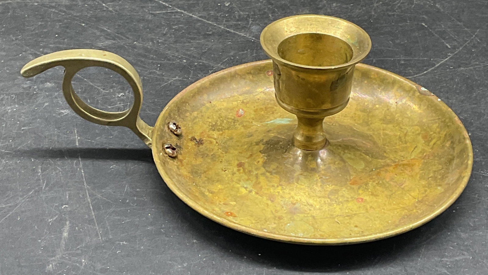 Vintage Brass Chamber Stick Candle Holder (1 of 6)