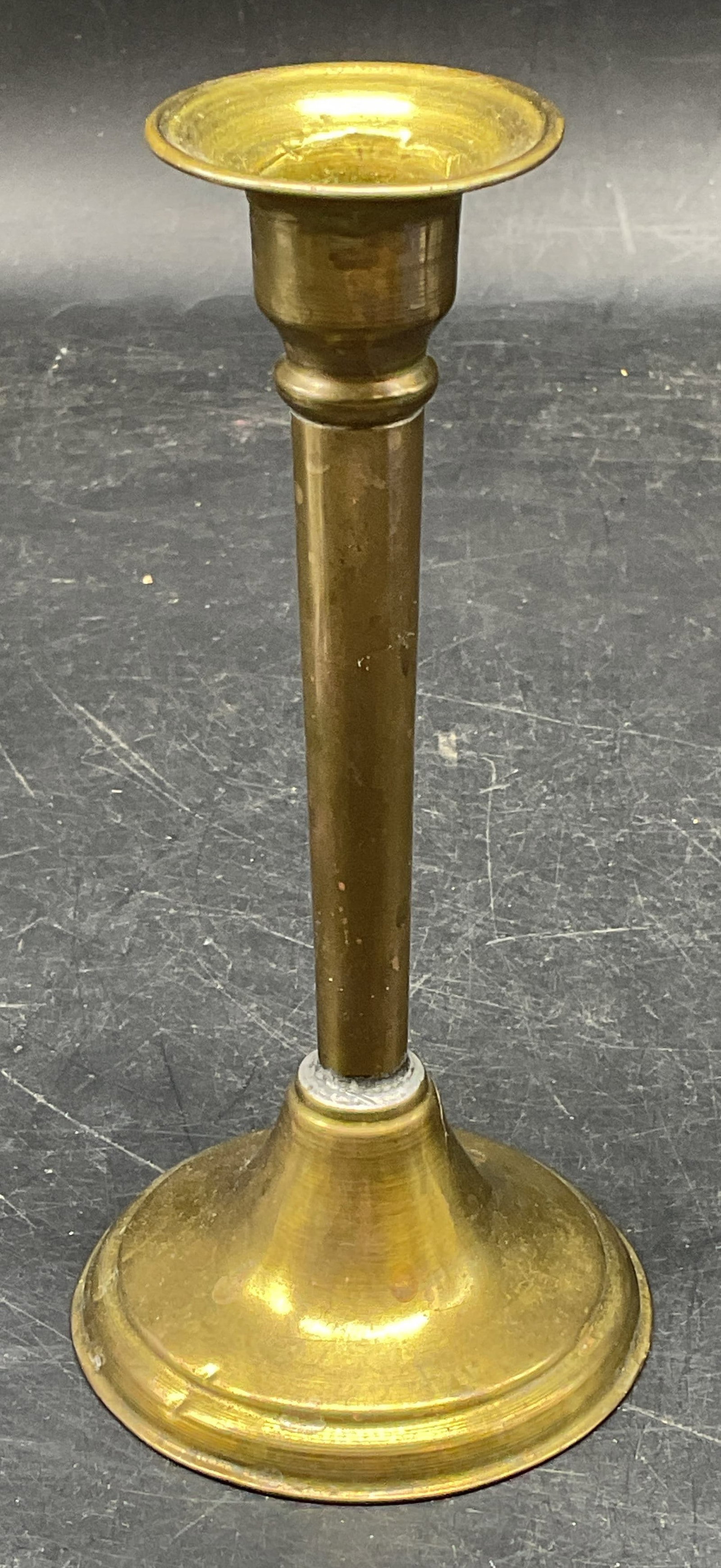 Vintage Brass Fluted Candle Holder, Italy (1 of 6)