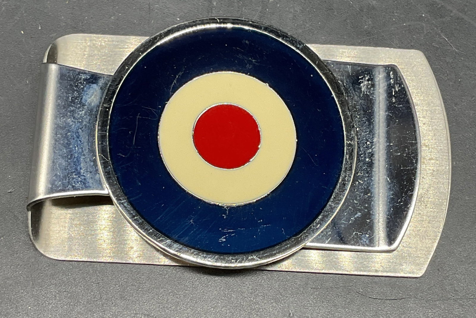 Silver Tone Enameled Bullseye Money Clip (1 of 6)