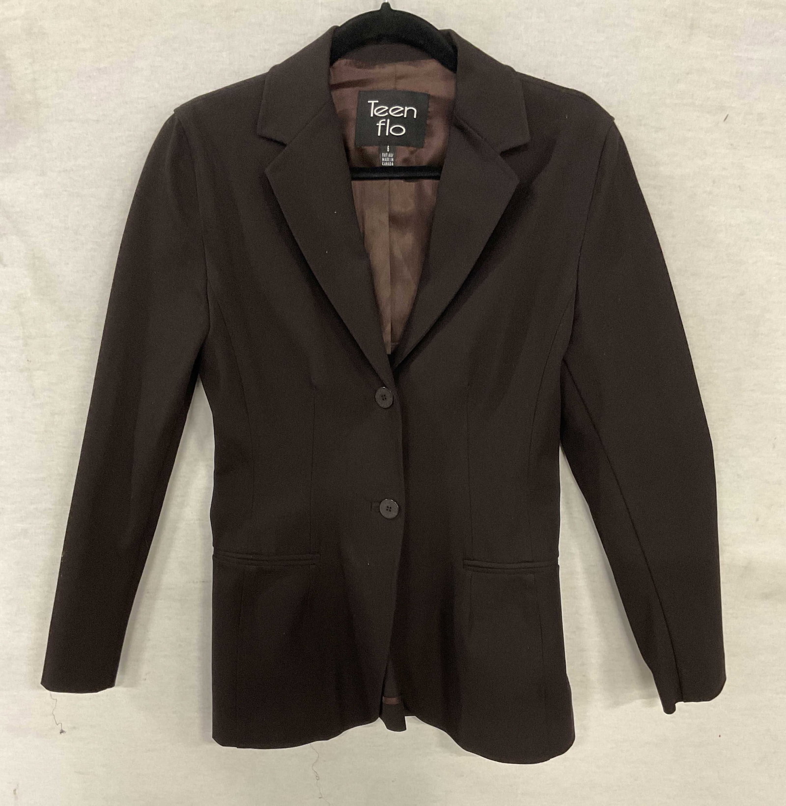 Teen Flo Black Cotton Blazer Jacket Canada (1 of 6)