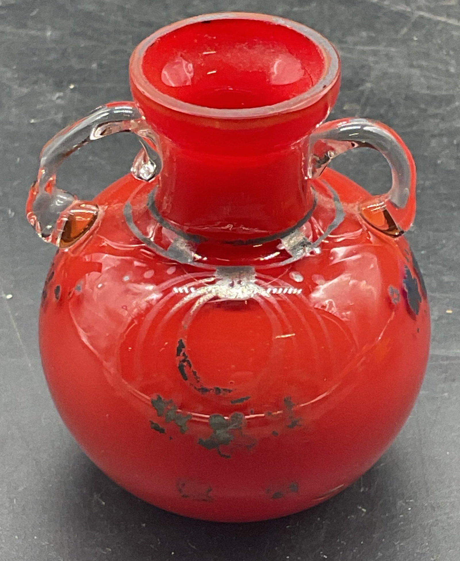 Hand Blown Red Art Glass Bud Vase (1 of 6)