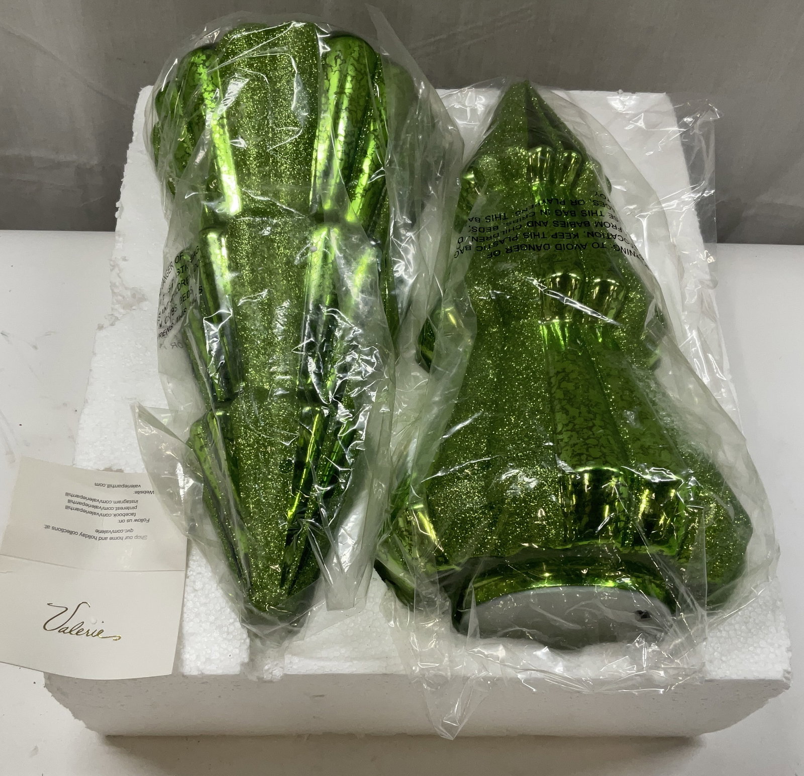 Pair Mercury Glass Light Up Trees by Valerie (1 of 6)