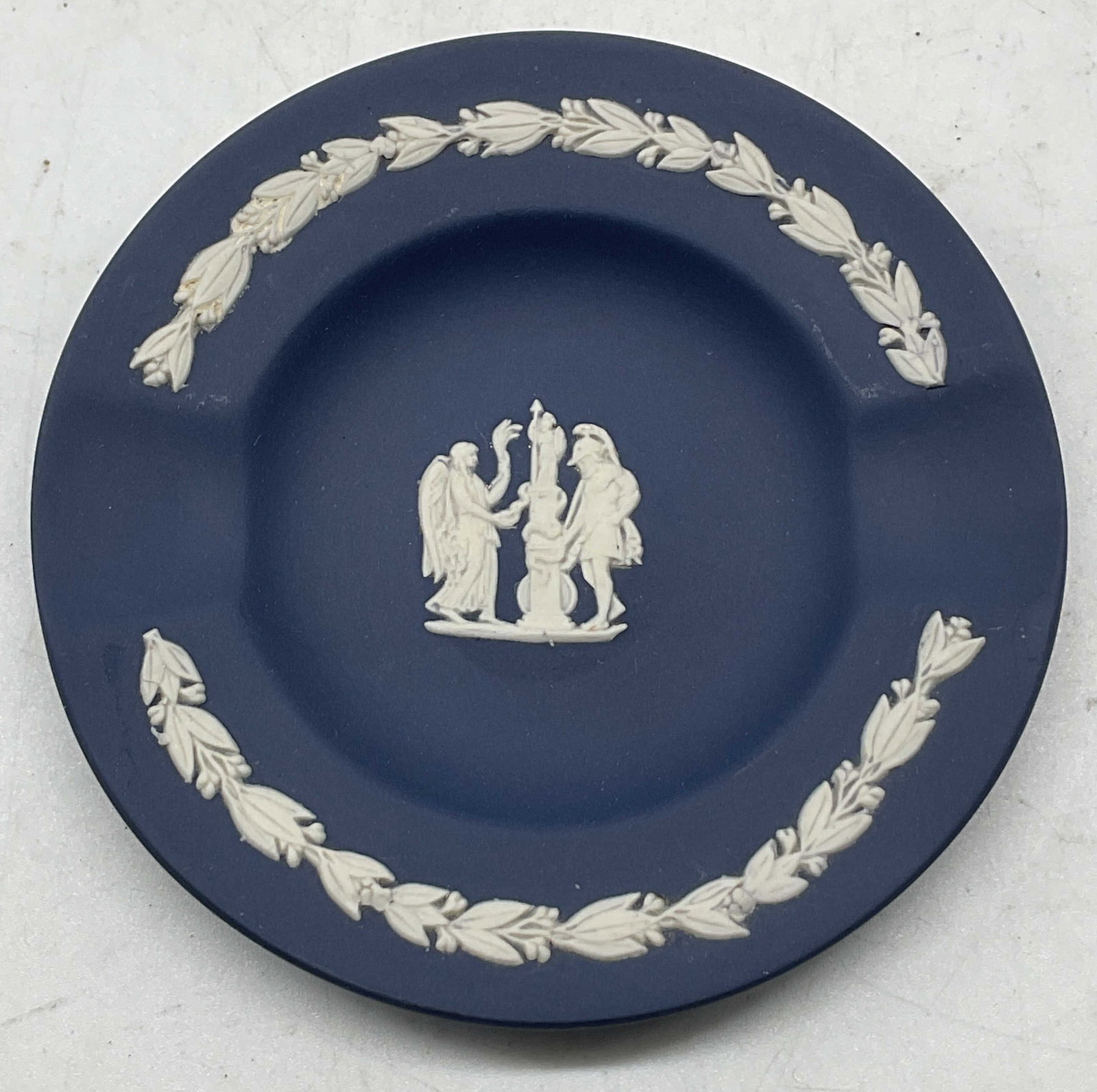 Wedgwood Blue Jasperware Ashtray England (1 of 6)