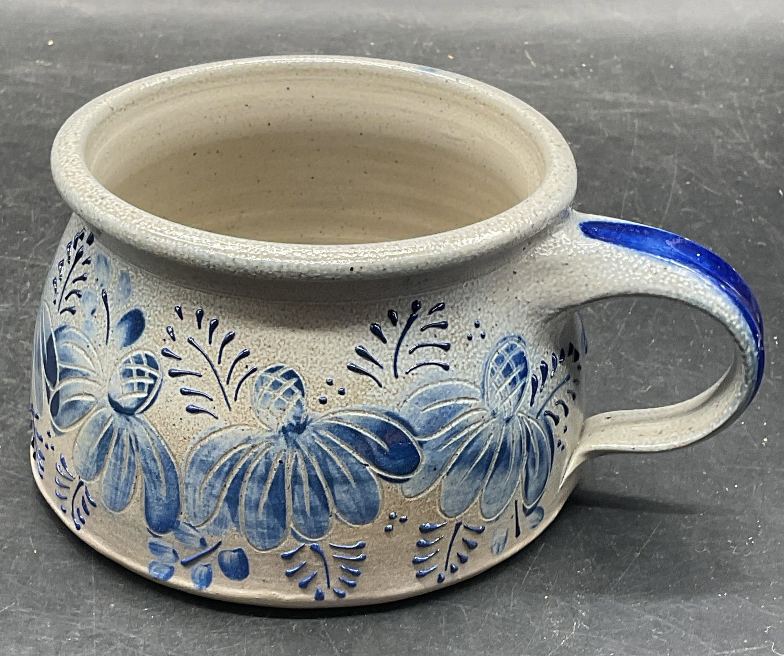 Eldreth Pottery Folk Art Stoneware Jug (1 of 6)
