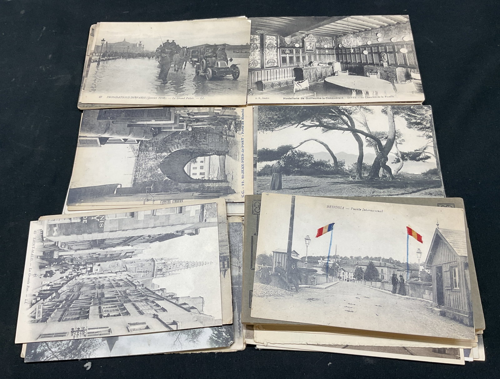 GrpLt 40+ Vtg Assort French Postcards 1800s-1900s (1 of 8)