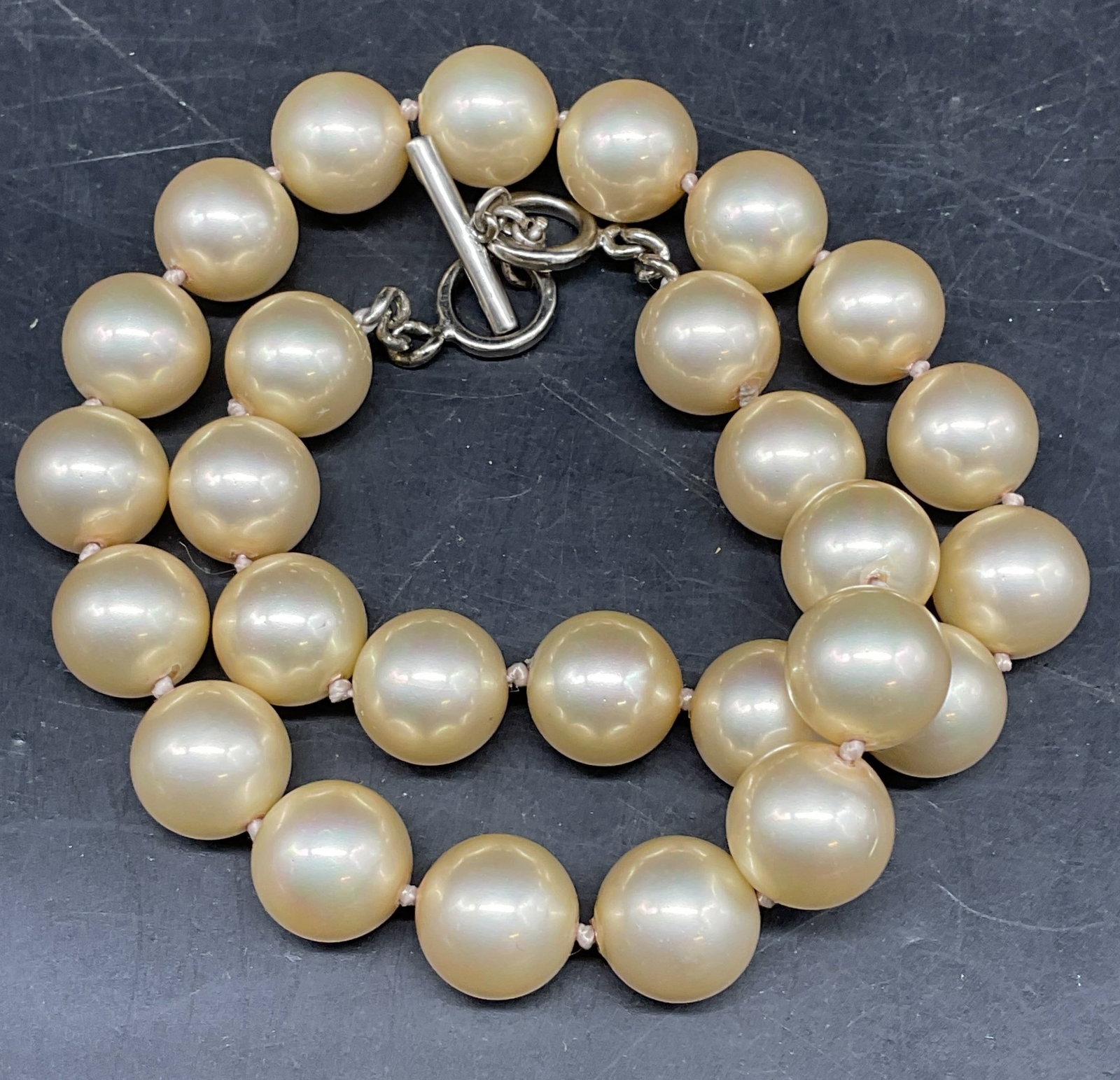Vintage Ellen Tracy Faux Pearl Beaded Necklace (1 of 6)