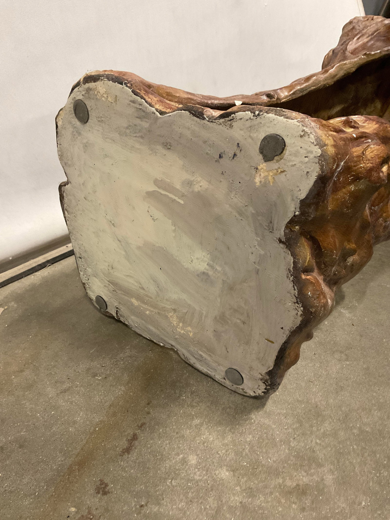 Handcrafted Pottery Tree Stump Side Table - 10