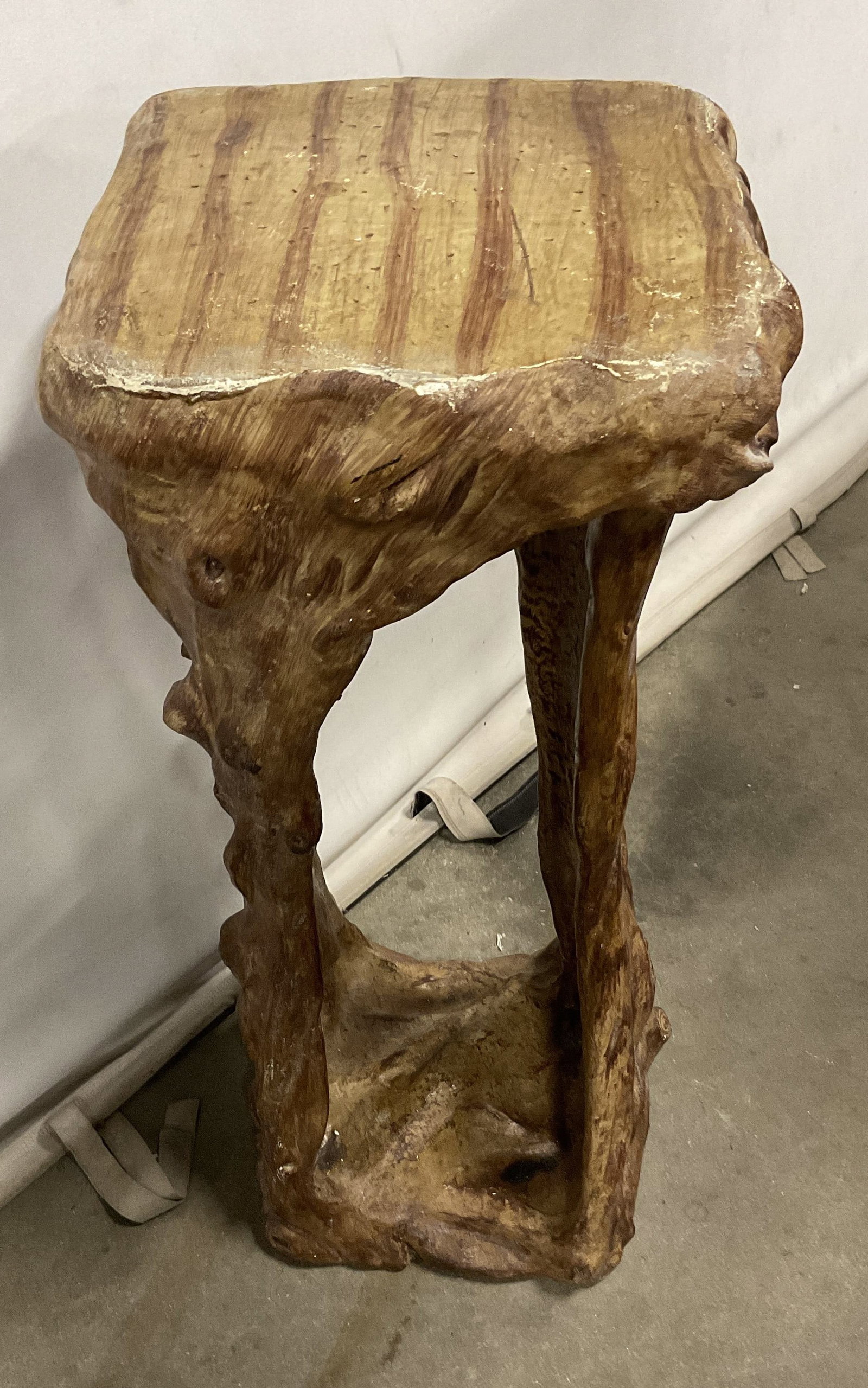 Handcrafted Pottery Tree Stump Side Table (1 of 11)
