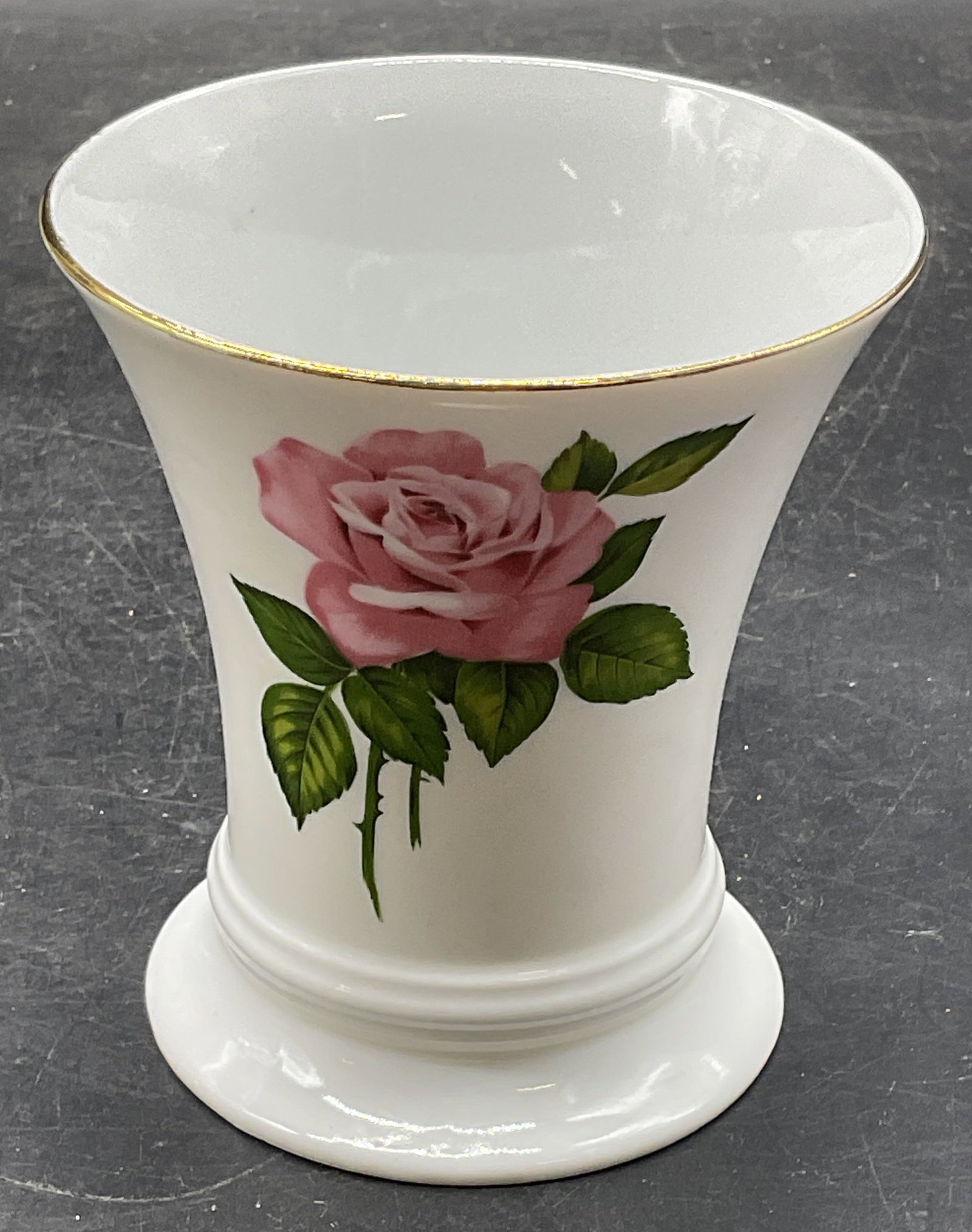 Vtg KPM Porcelain Floral Bud Vase Germany (1 of 6)