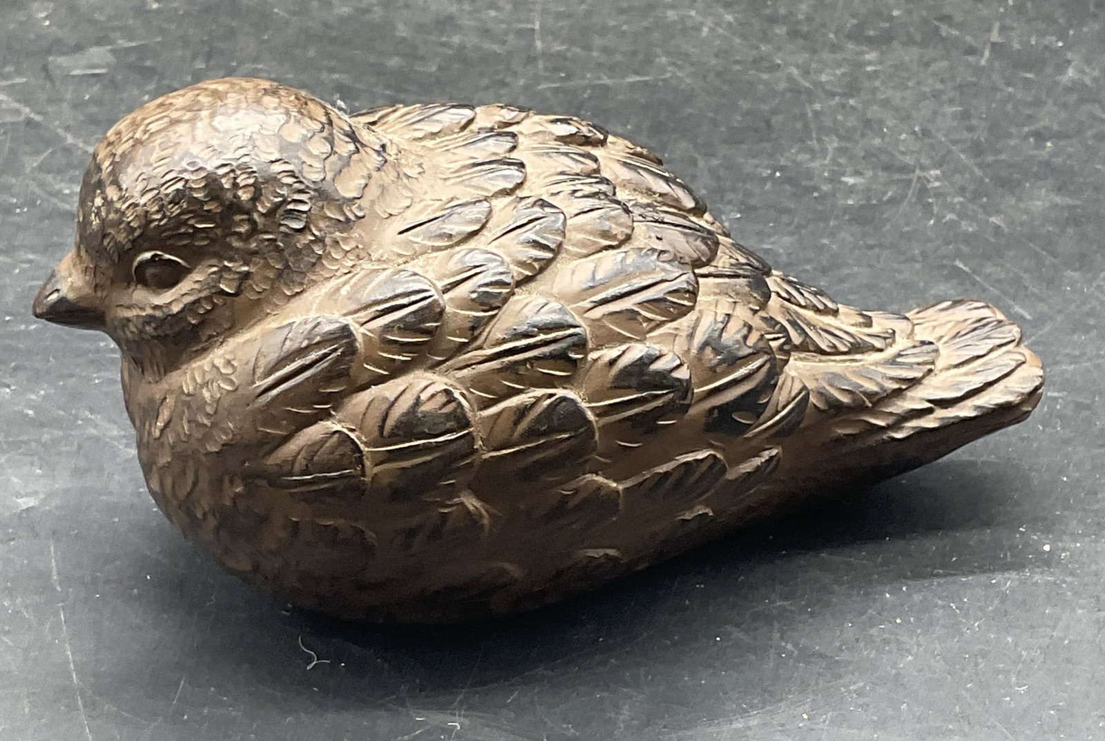 Bronze Patina Metal Bird Figurine (1 of 6)