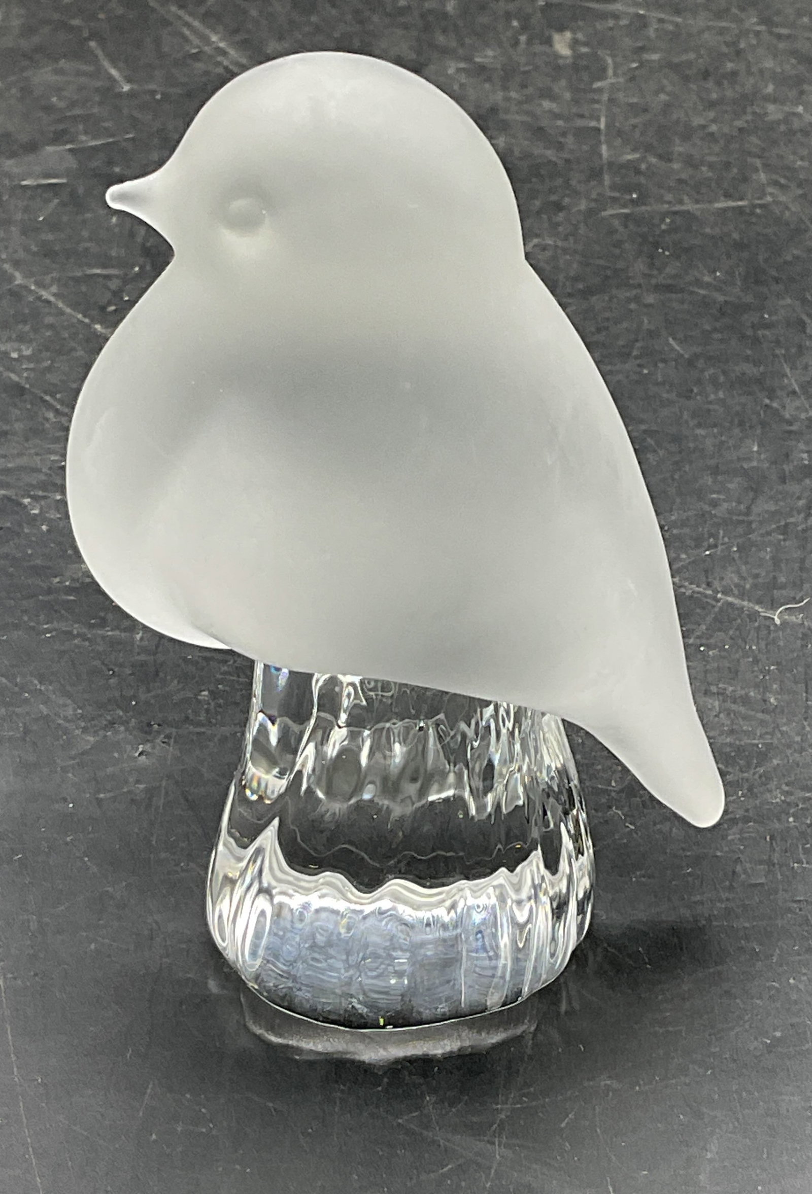 Frosted Art Glass Perched Bird Figurine (1 of 6)