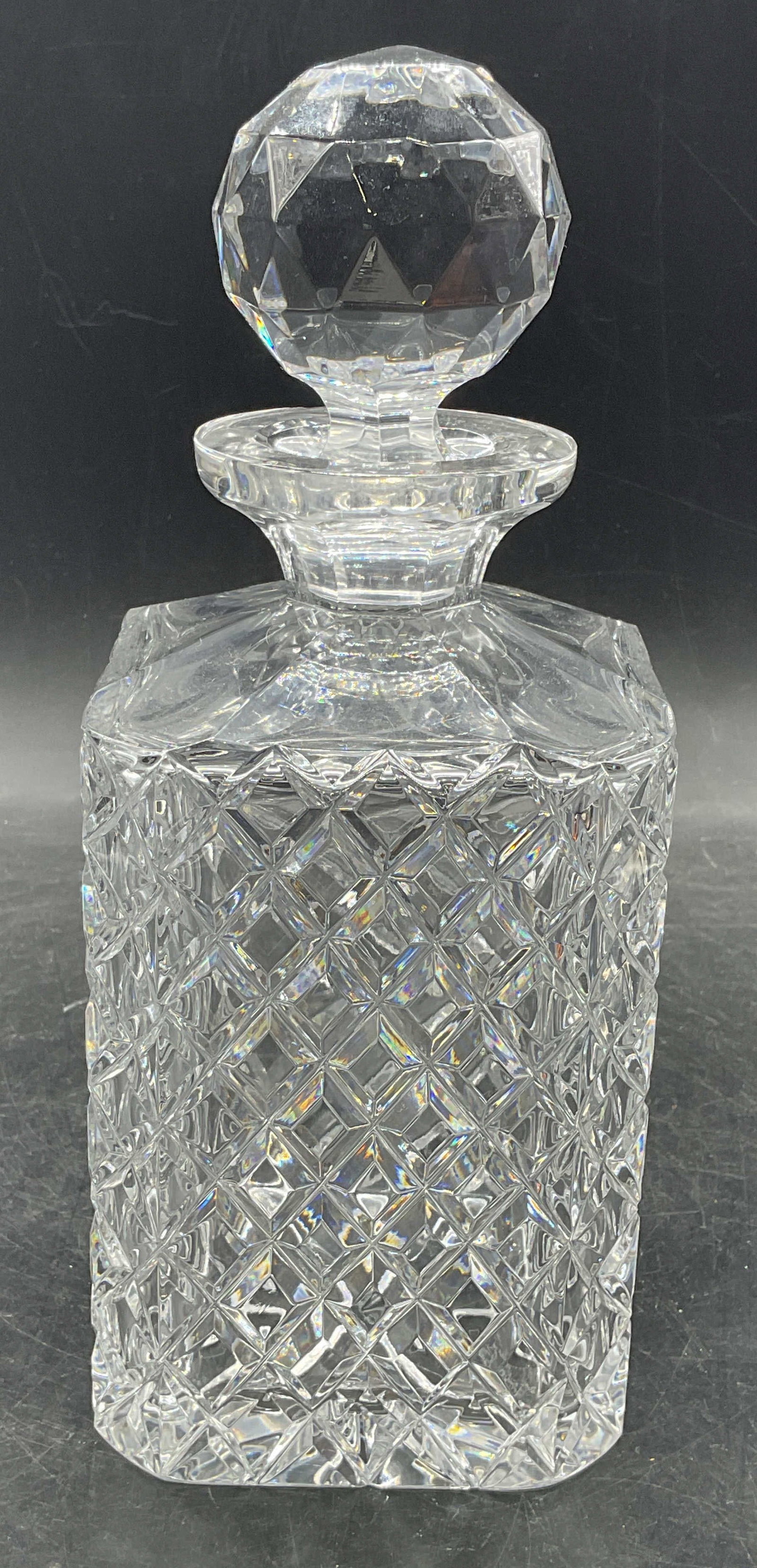 Ceska Cut Crystal Diamond Square Decanter (1 of 7)