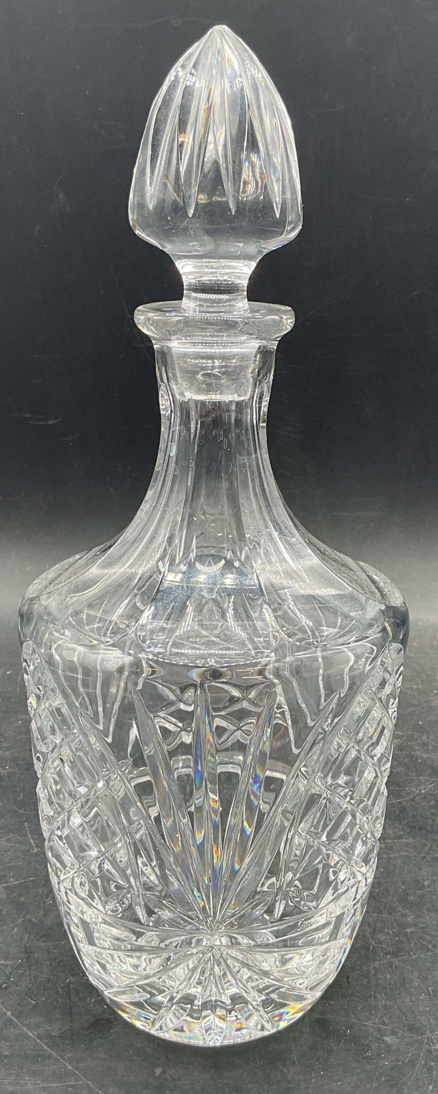 Ceska Cut Crystal Diamond Fan Decanter (1 of 7)