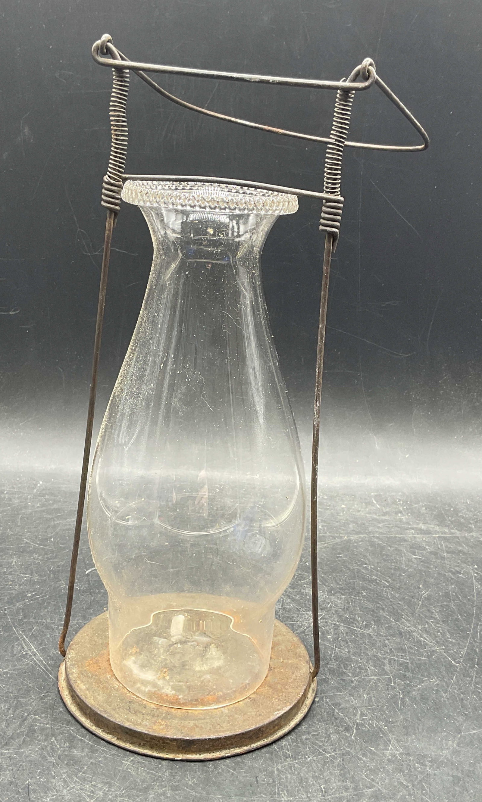 1894 R Givens Iron Candle Lantern w Chimney (1 of 6)