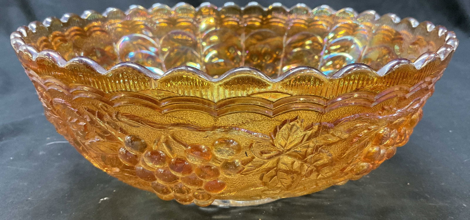 Imperial Grape Carnival Glass Bowl (1 of 9)