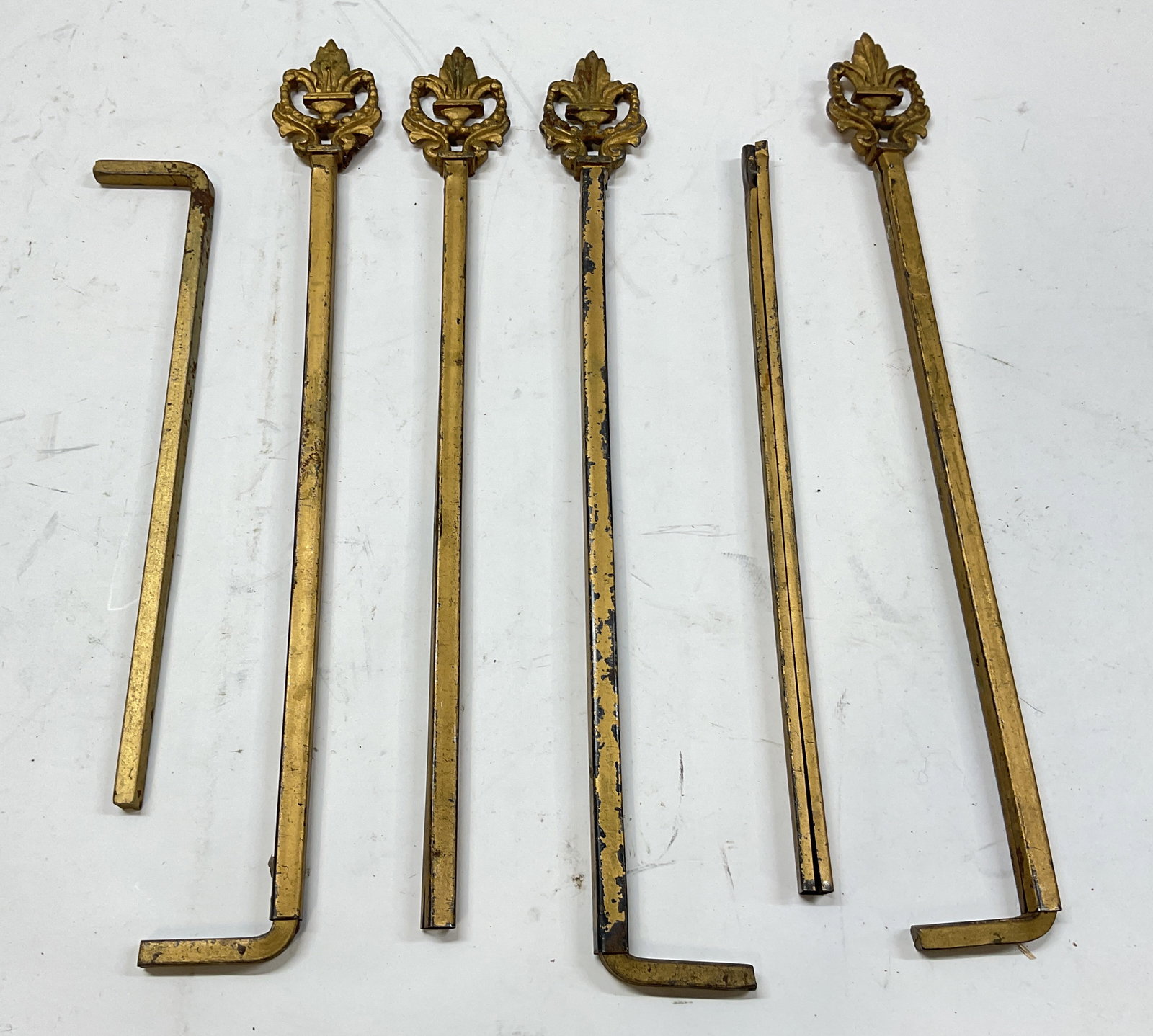 Lot 6 Vintage Metal Gold Toned Curtain Tie Backs (1 of 7)