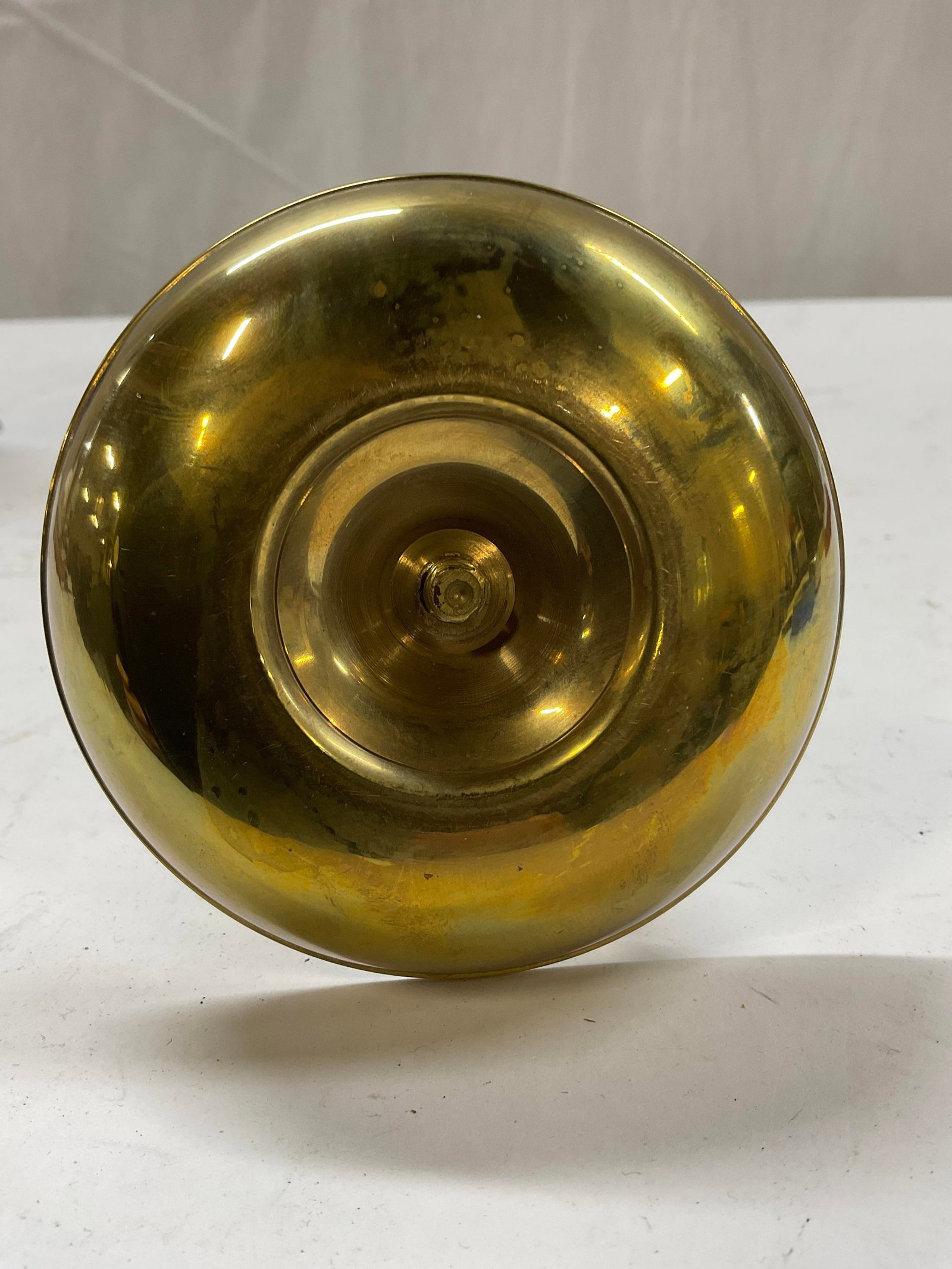Brass Chamber Stick Candle Holder with Loop - 6