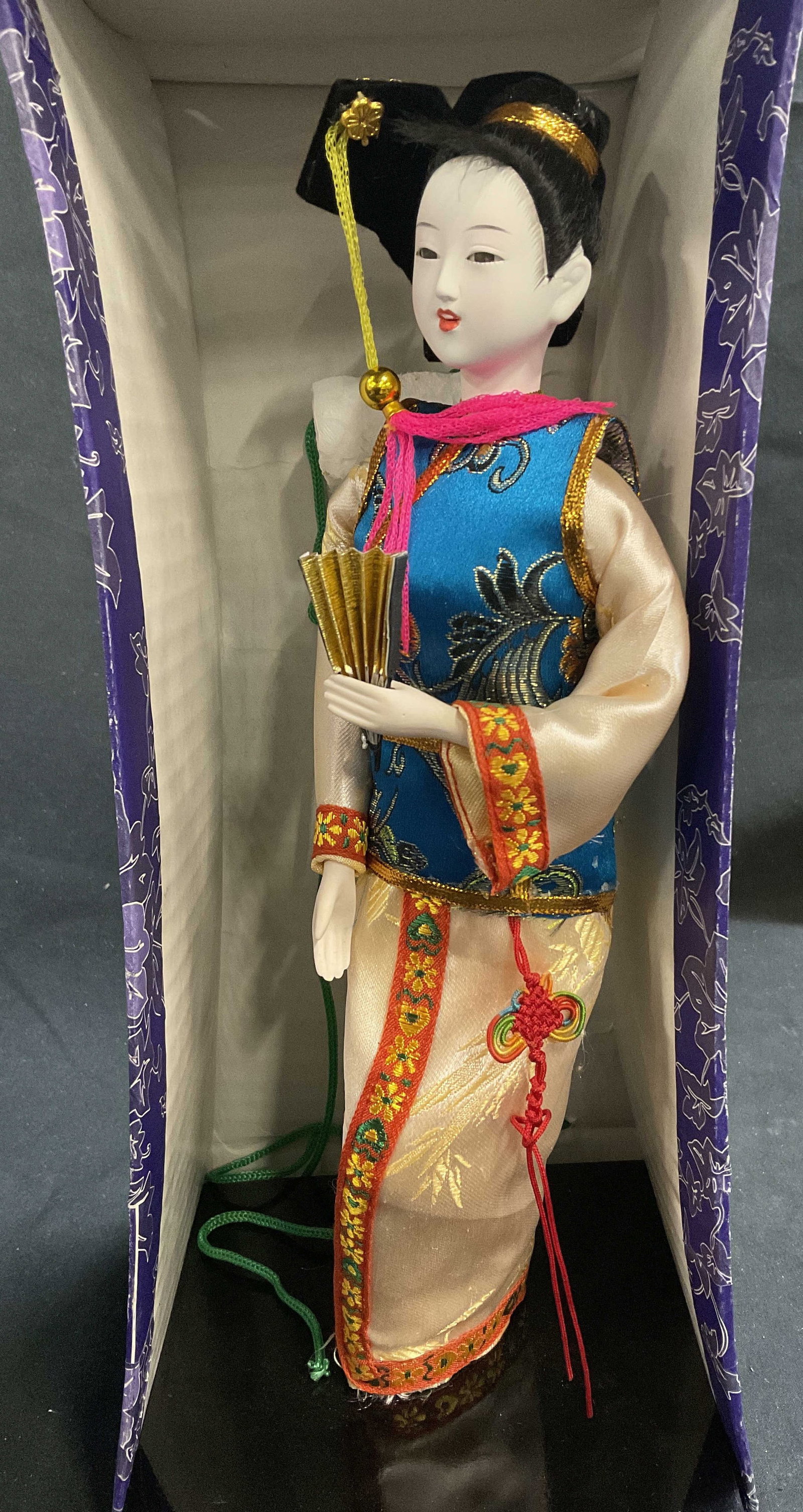 Boxed Porcelain Asian Doll (1 of 5)
