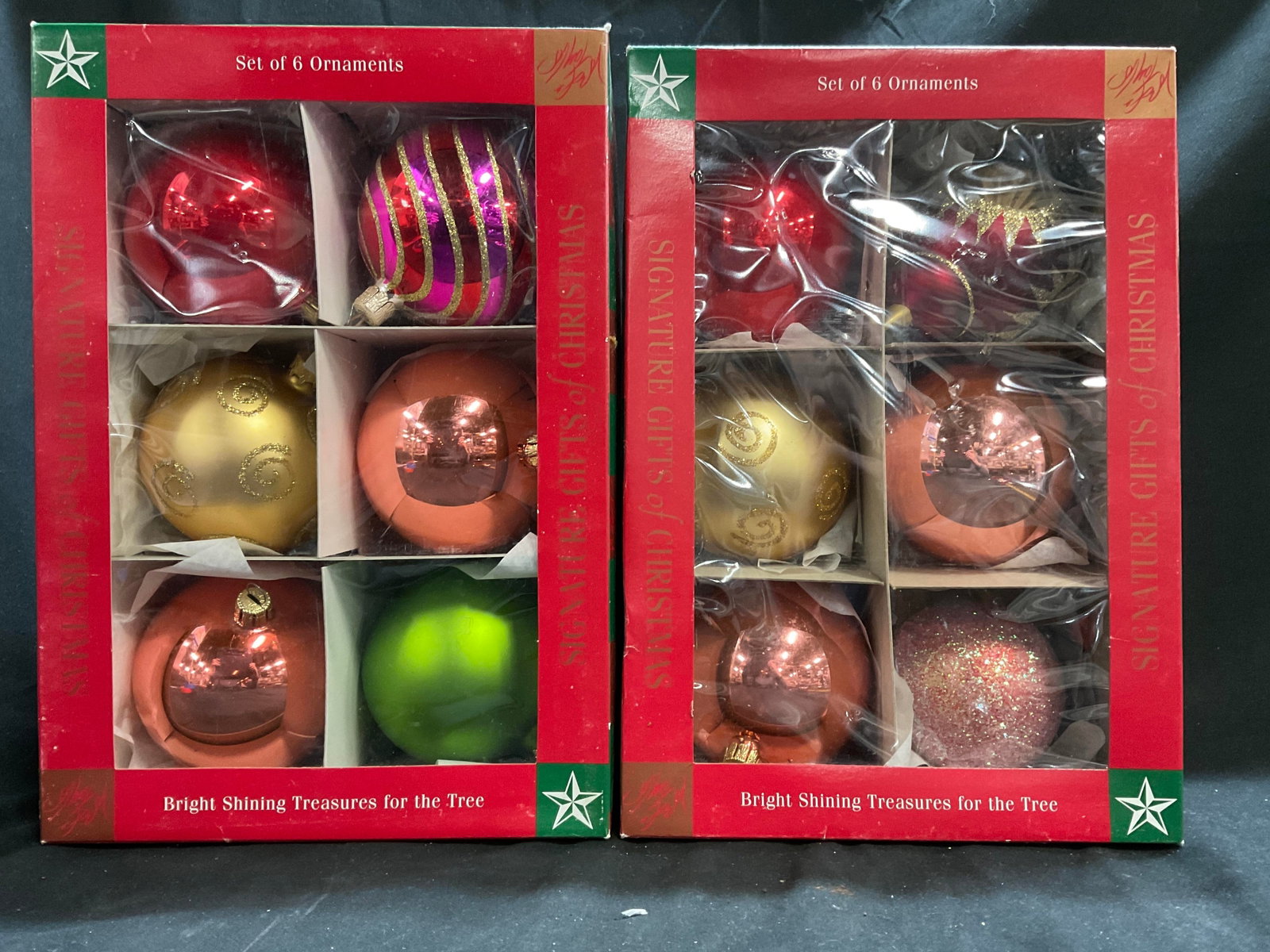 2 Boxes Vintage Glass Christmas Ball Ornaments (1 of 11)