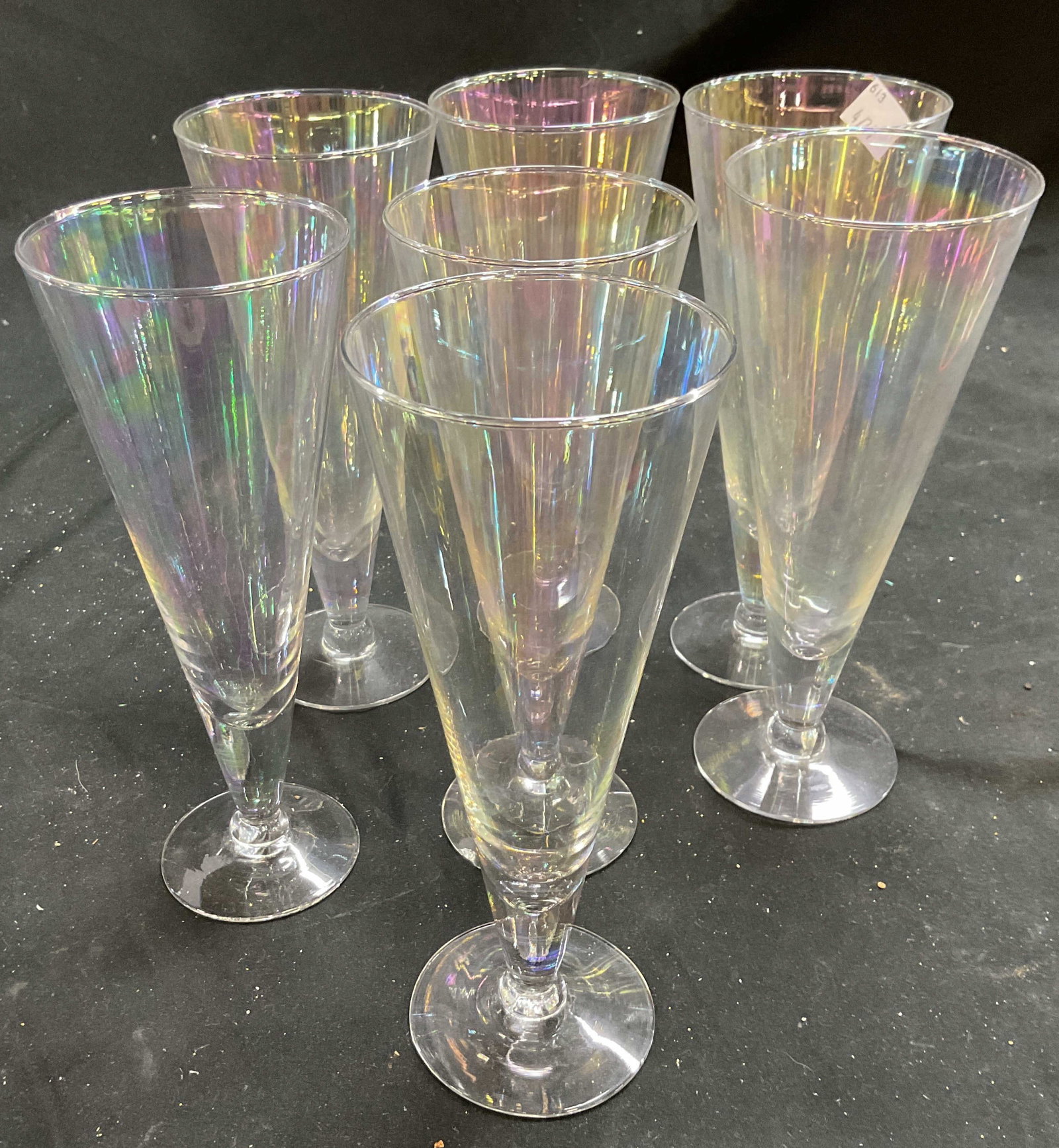 Set 8 Iridescent Champagne Flutes (1 of 6)