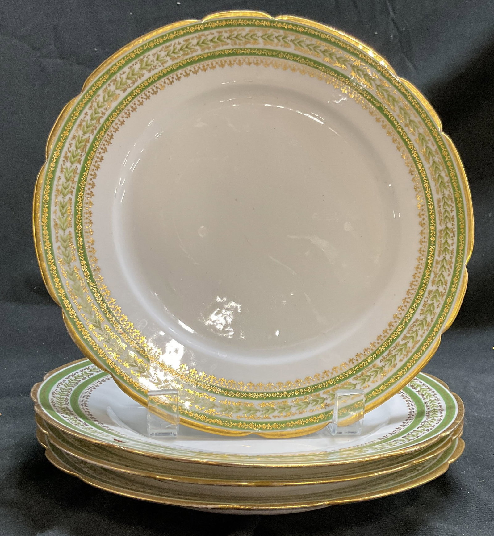 Set 4 Antq GDA Limoges Porcelain Plates, France (1 of 10)