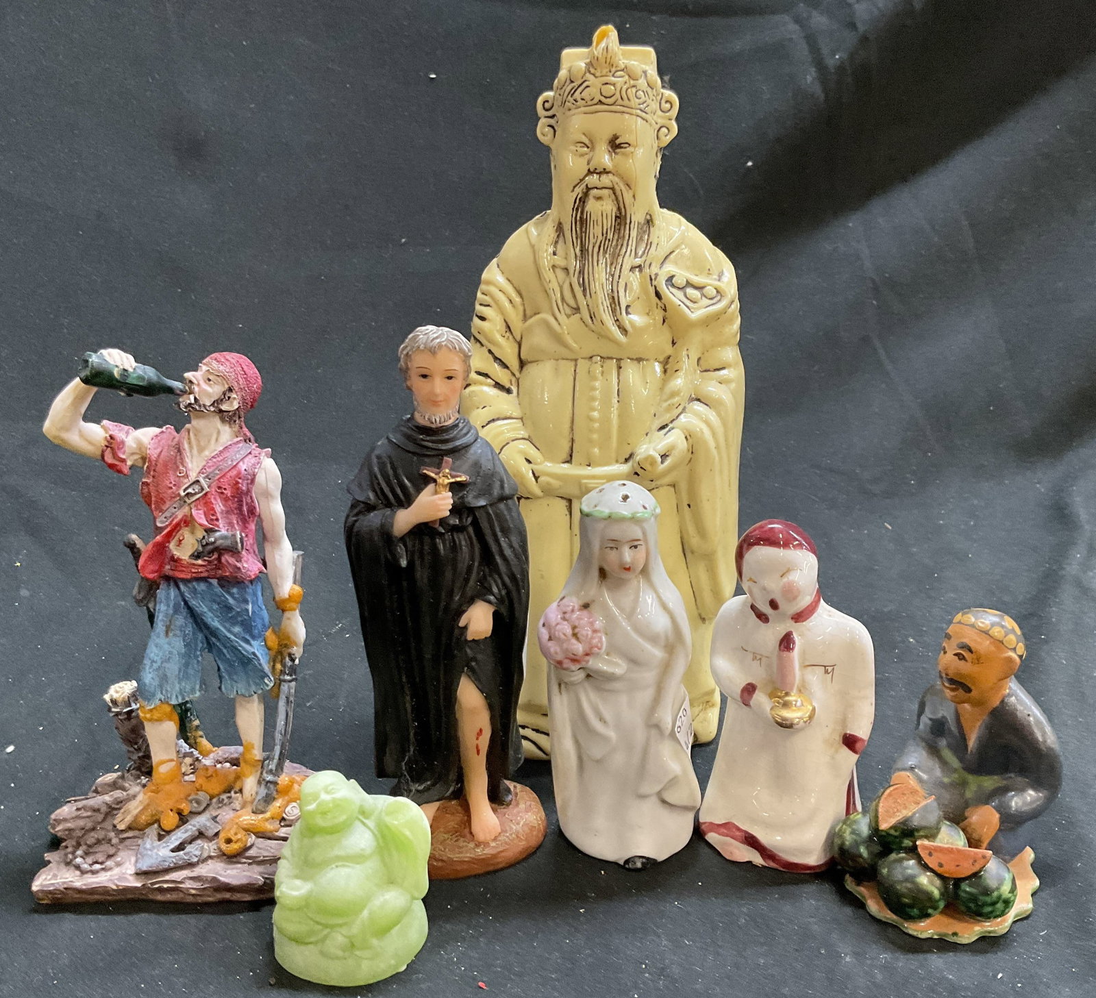 Group lot of Figurals, Buddha, religious, and (1 of 8)