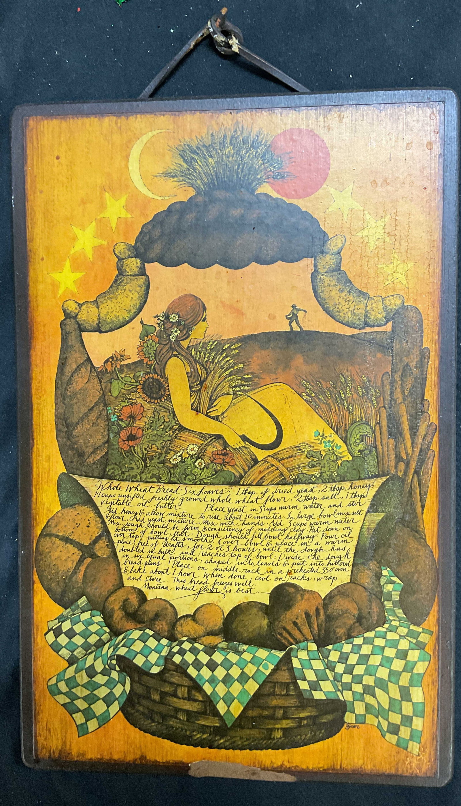 Vintage Style Wood Wall Plaque (1 of 8)