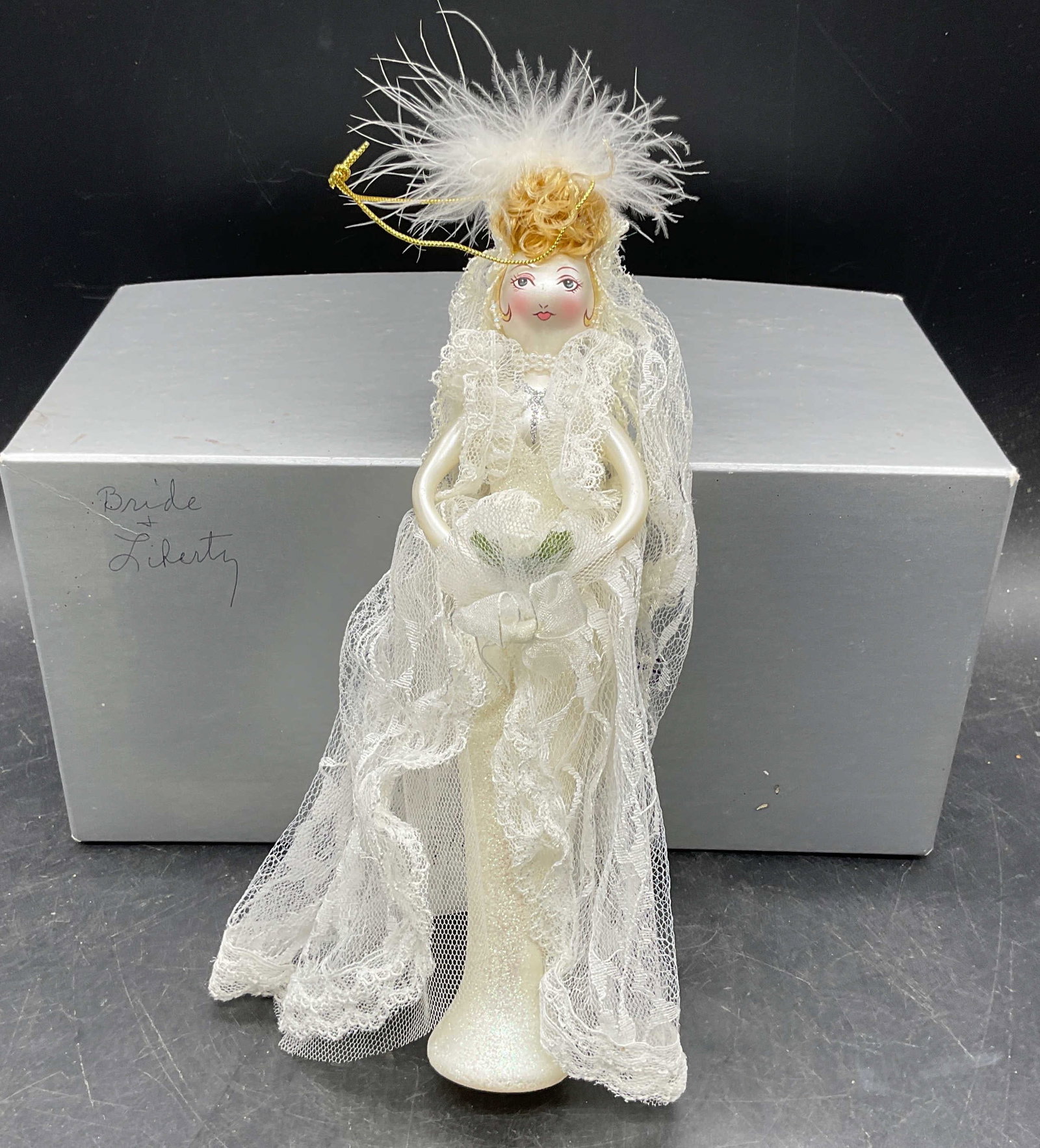 Bride Blown Glass Christmas Ornament (1 of 6)