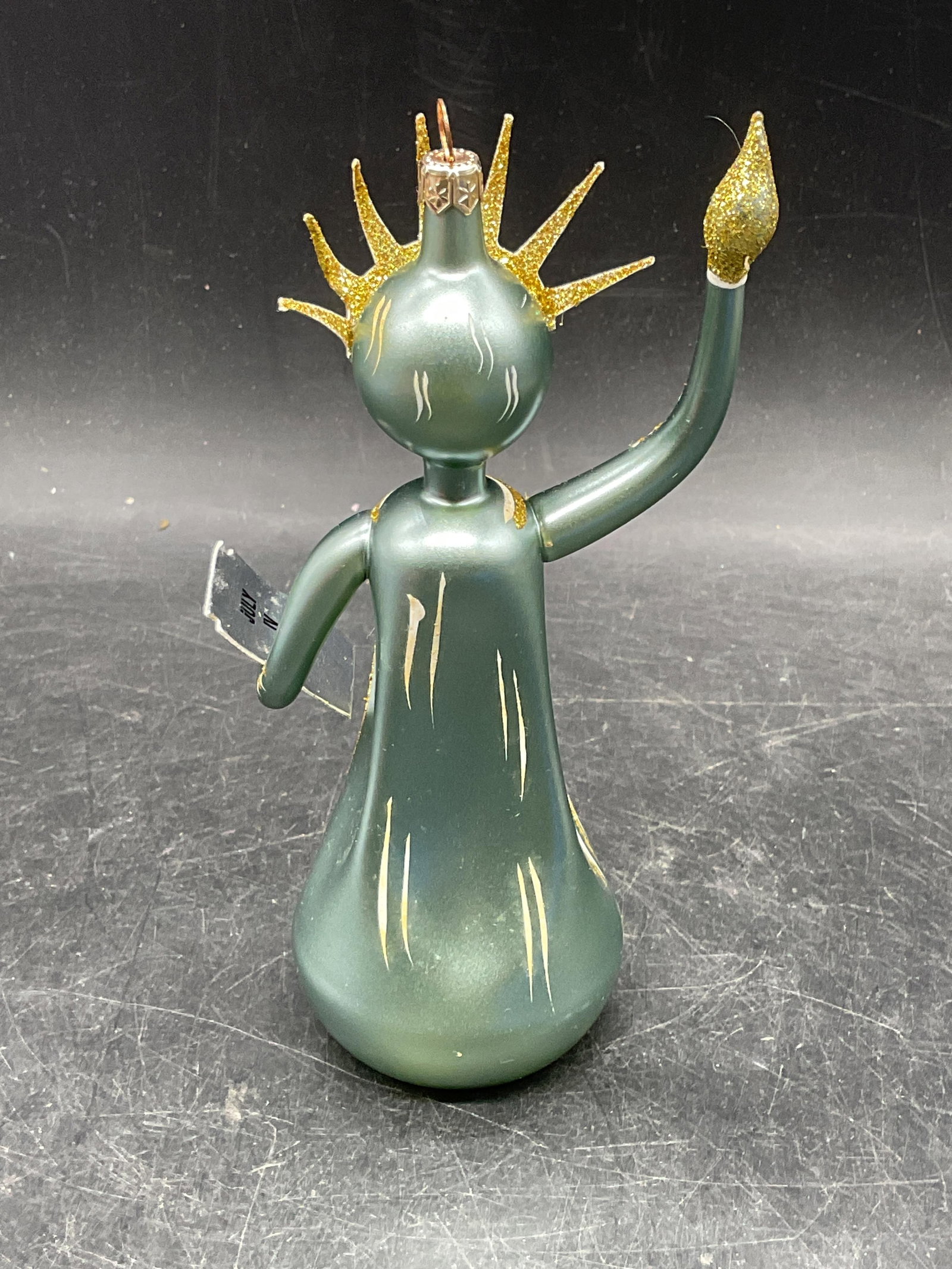 Statue of Liberty Blown Glass Christmas Ornament - 3