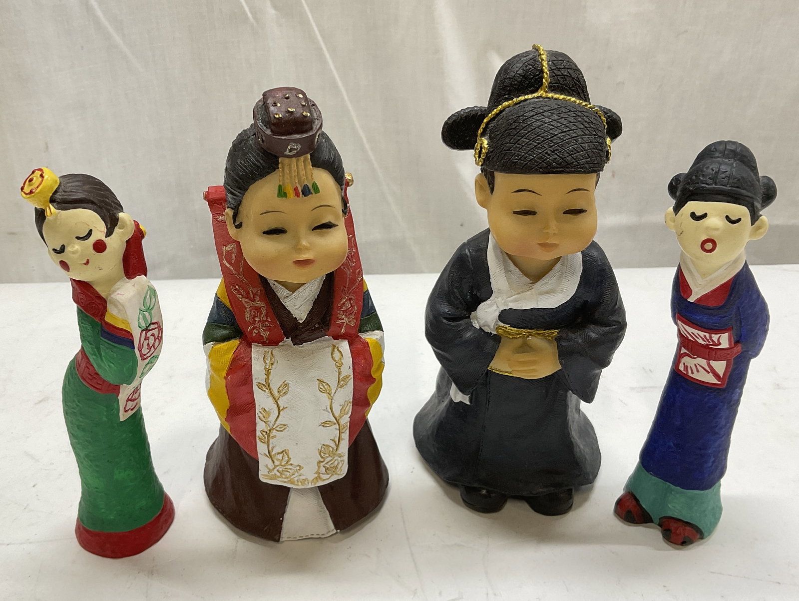 Lt4 SIGNED Sketch 21+ Korean Traditional Folk Figs (1 of 9)