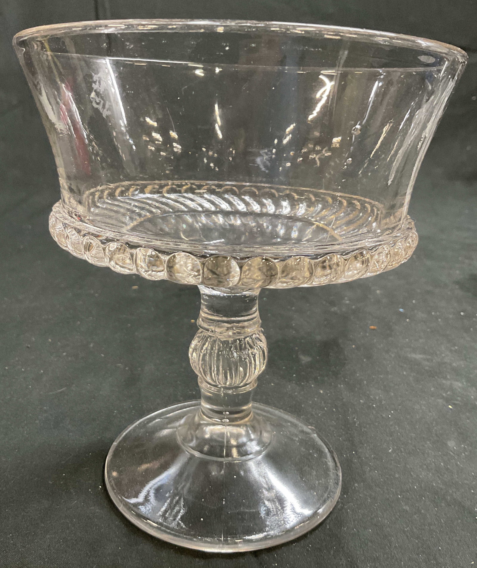 Vintage Glass Pedestal Candy dish (1 of 6)