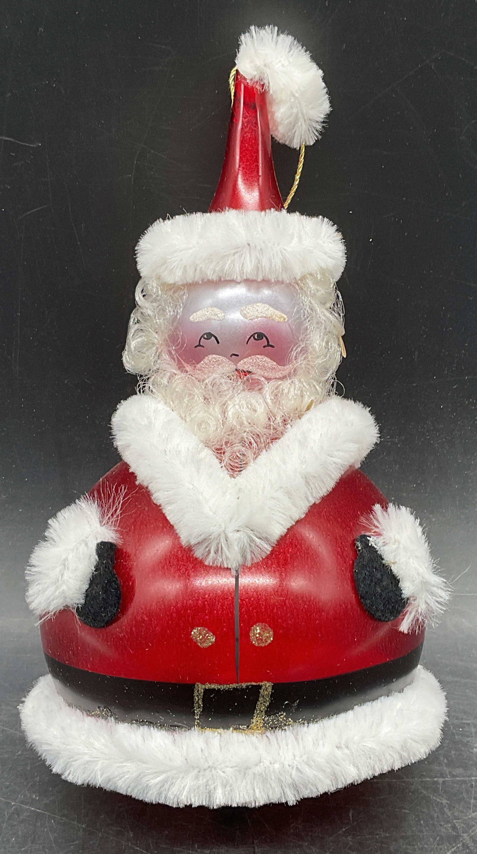Santa Claus Blown Glass Christmas Ornament Italy (1 of 6)