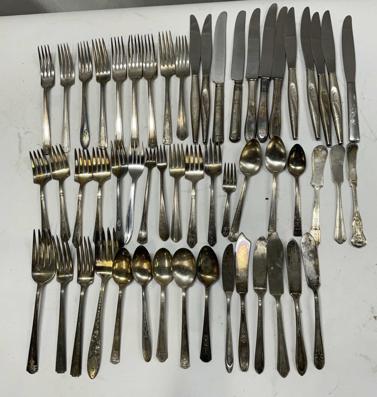 Lt 54 Vintage Silver-Plated+ Flatware (1 of 12)