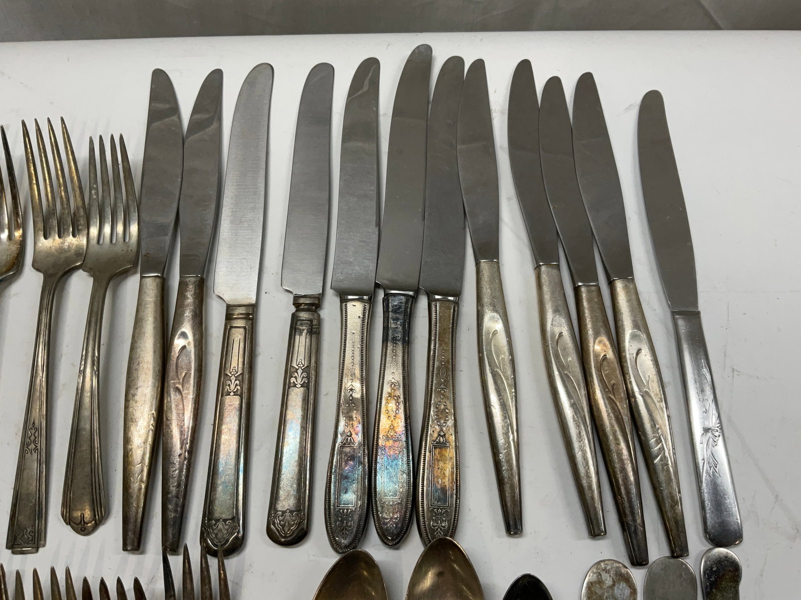 Lt 54 Vintage Silver-Plated+ Flatware - 3