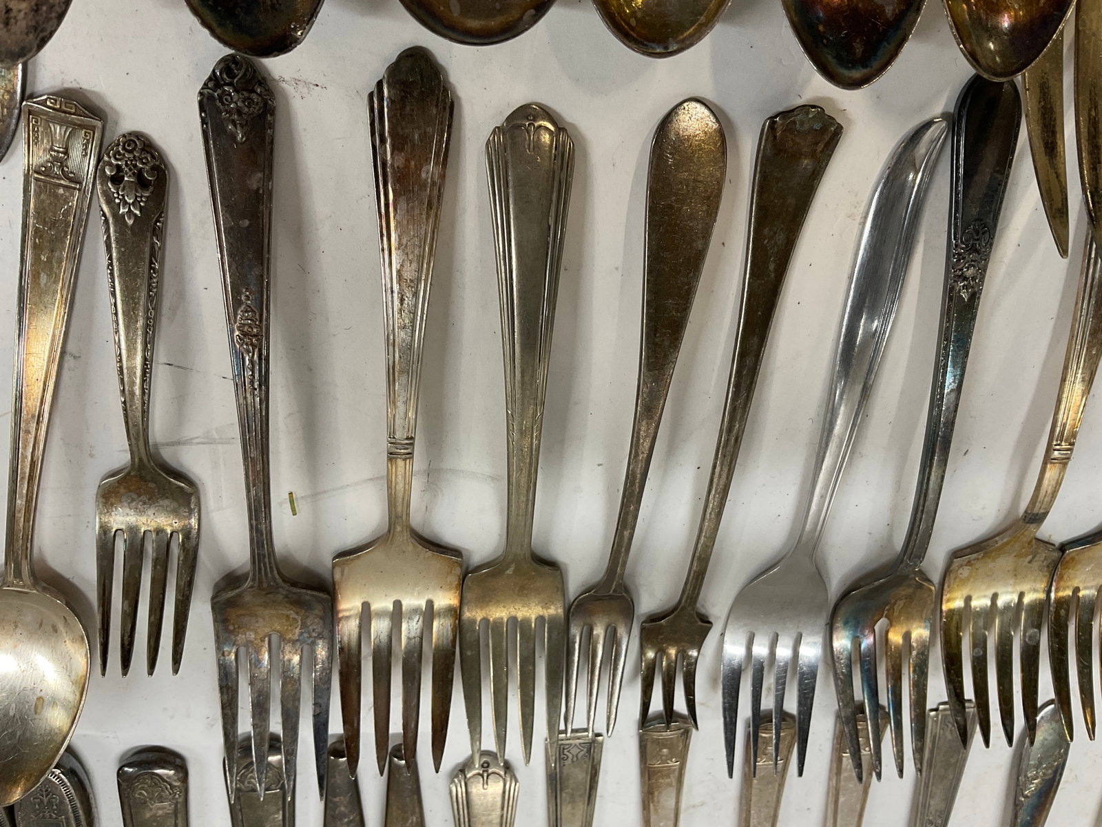 Lt 54 Vintage Silver-Plated+ Flatware - 5