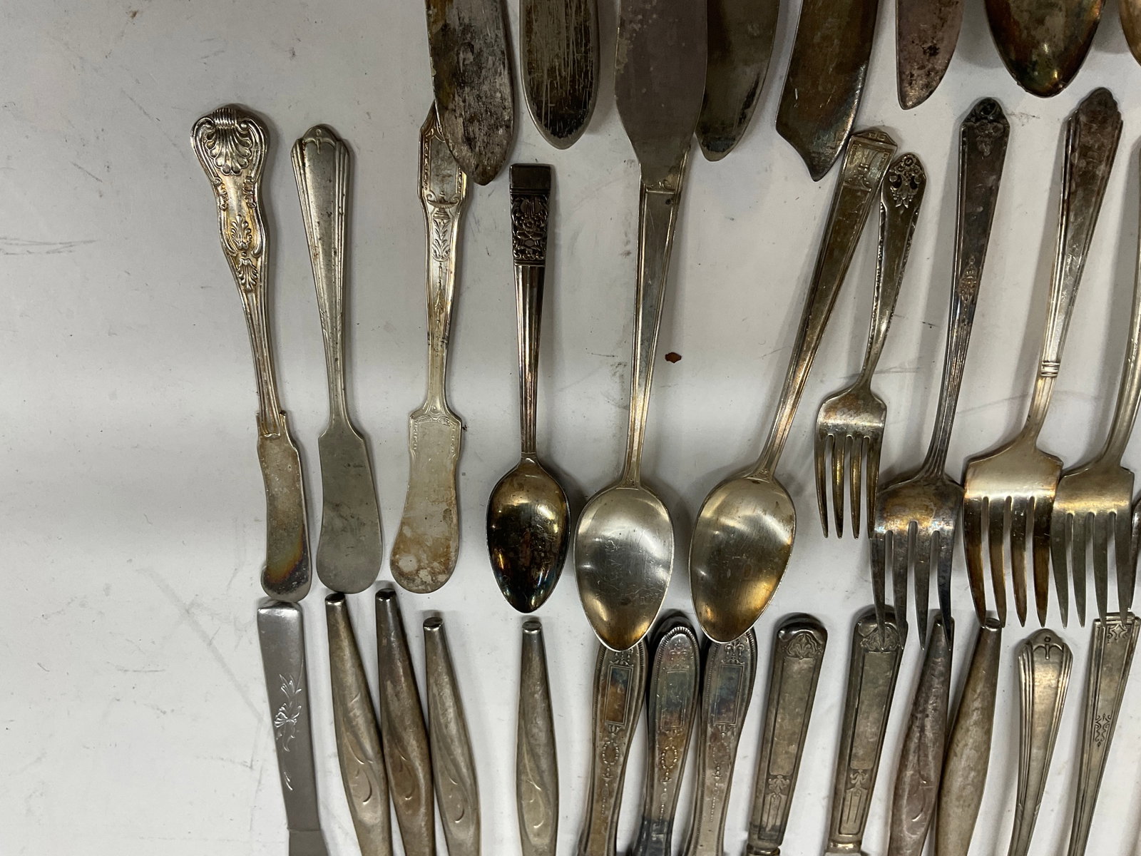 Lt 54 Vintage Silver-Plated+ Flatware - 6