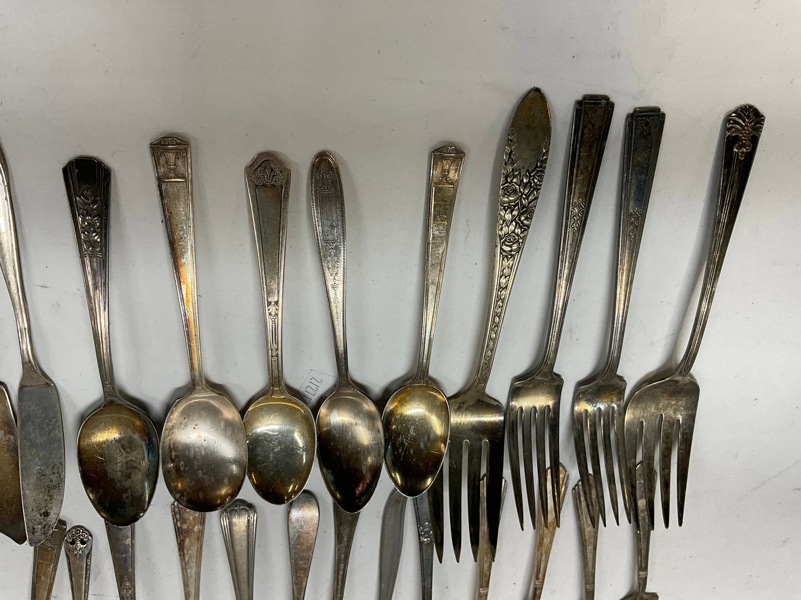 Lt 54 Vintage Silver-Plated+ Flatware - 7