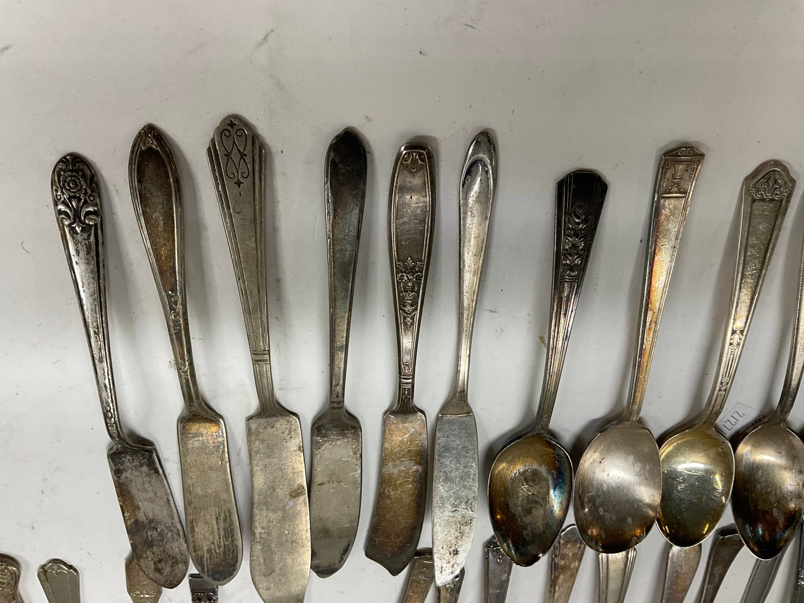 Lt 54 Vintage Silver-Plated+ Flatware - 8