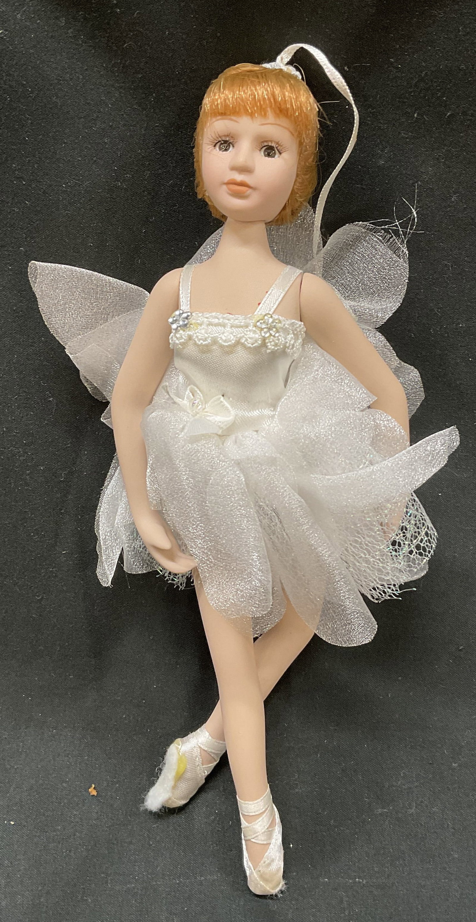 Vintage Porcelain Ballerina Doll Ornament (1 of 7)