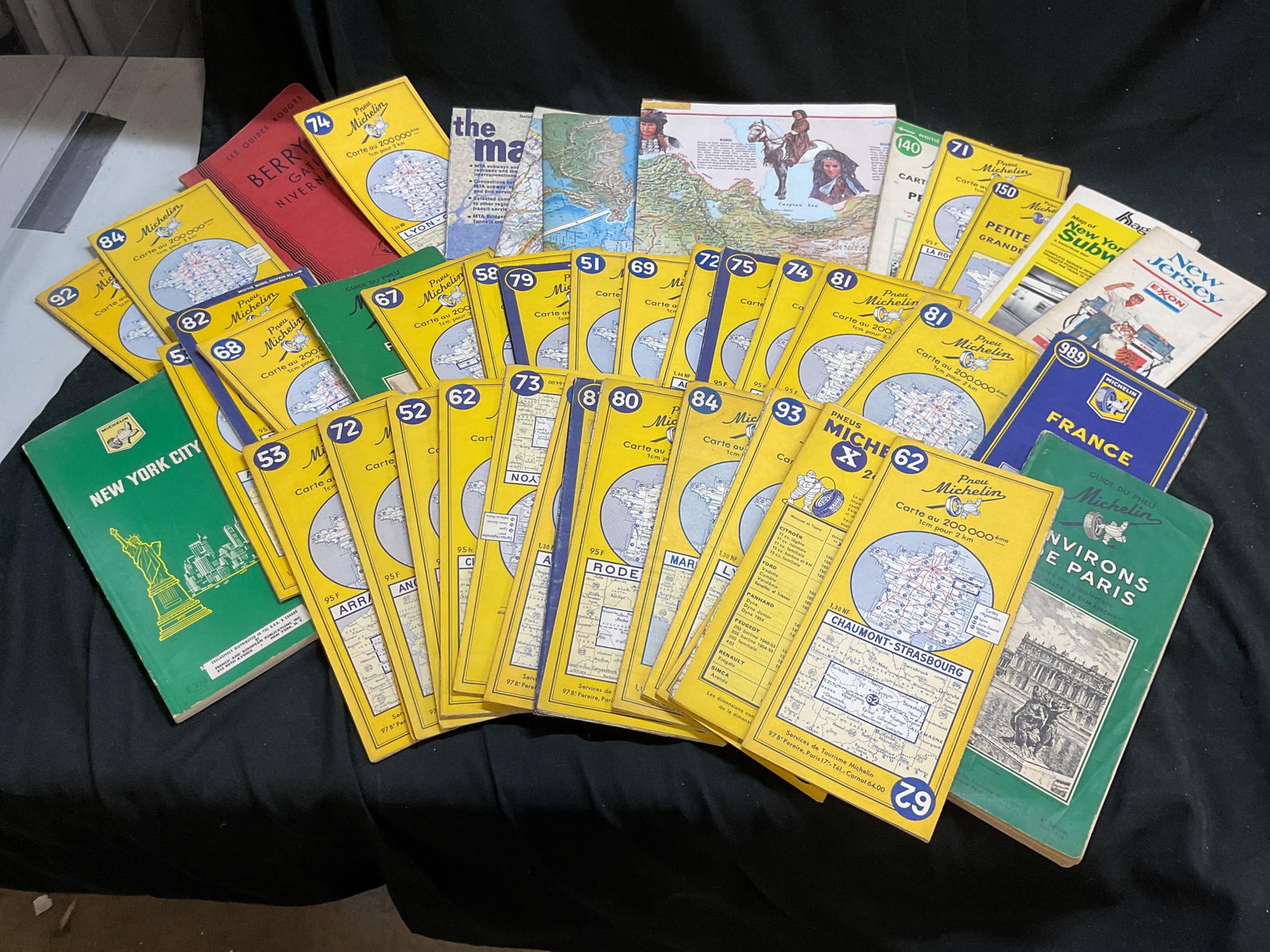 Group 40+ Vintage French, US, NYC Subway Maps (1 of 19)