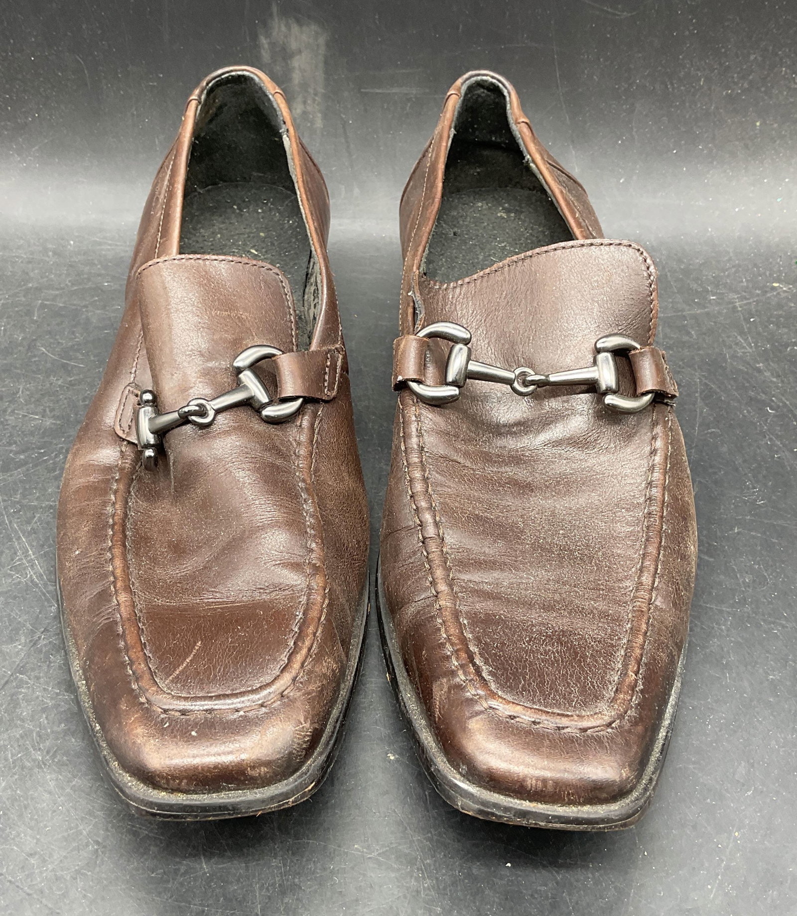 Kenneth Cole Brown Leather Loafers (1 of 6)