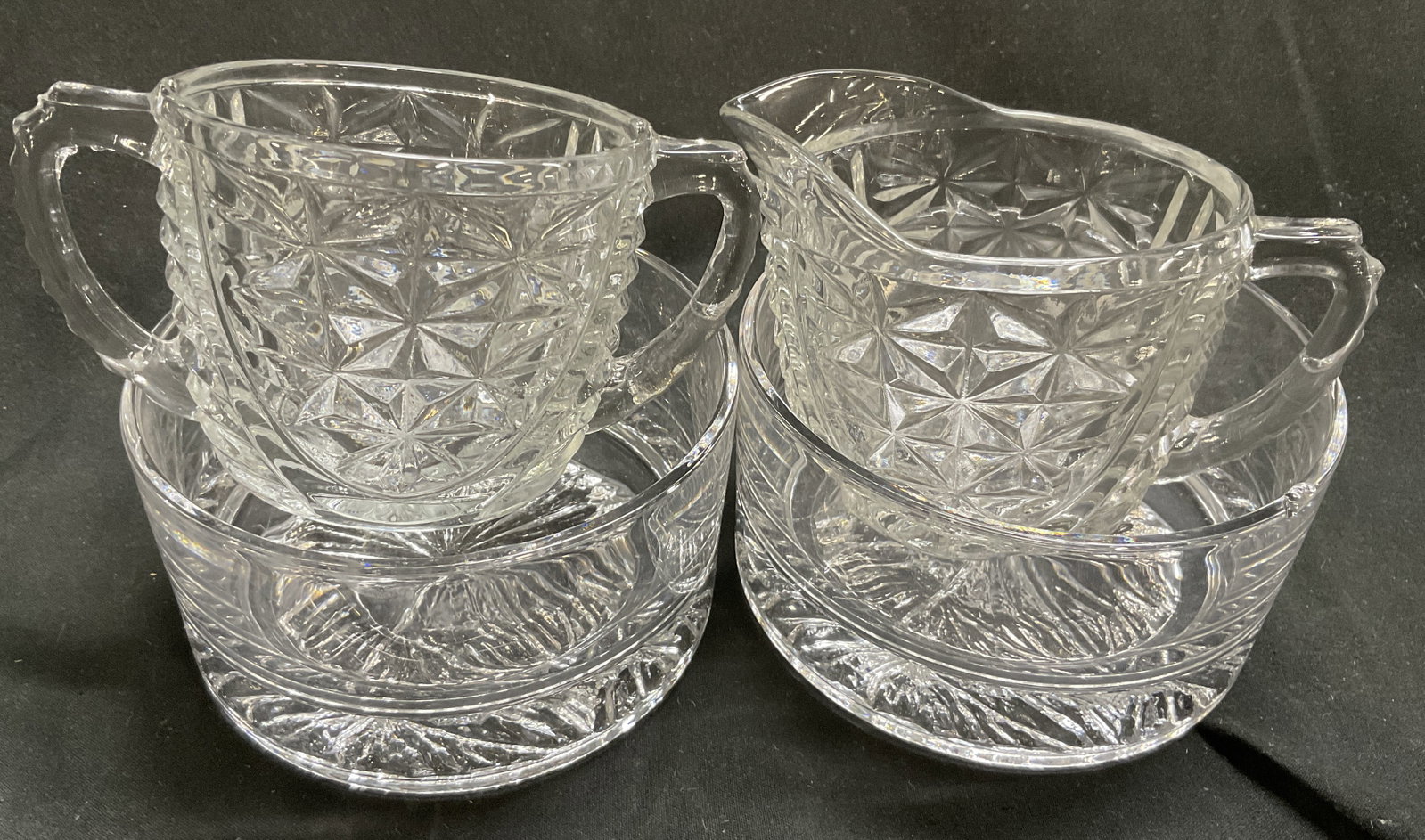 Lt 4 VTG Crystal & Pressed Glass Dishes (1 of 12)