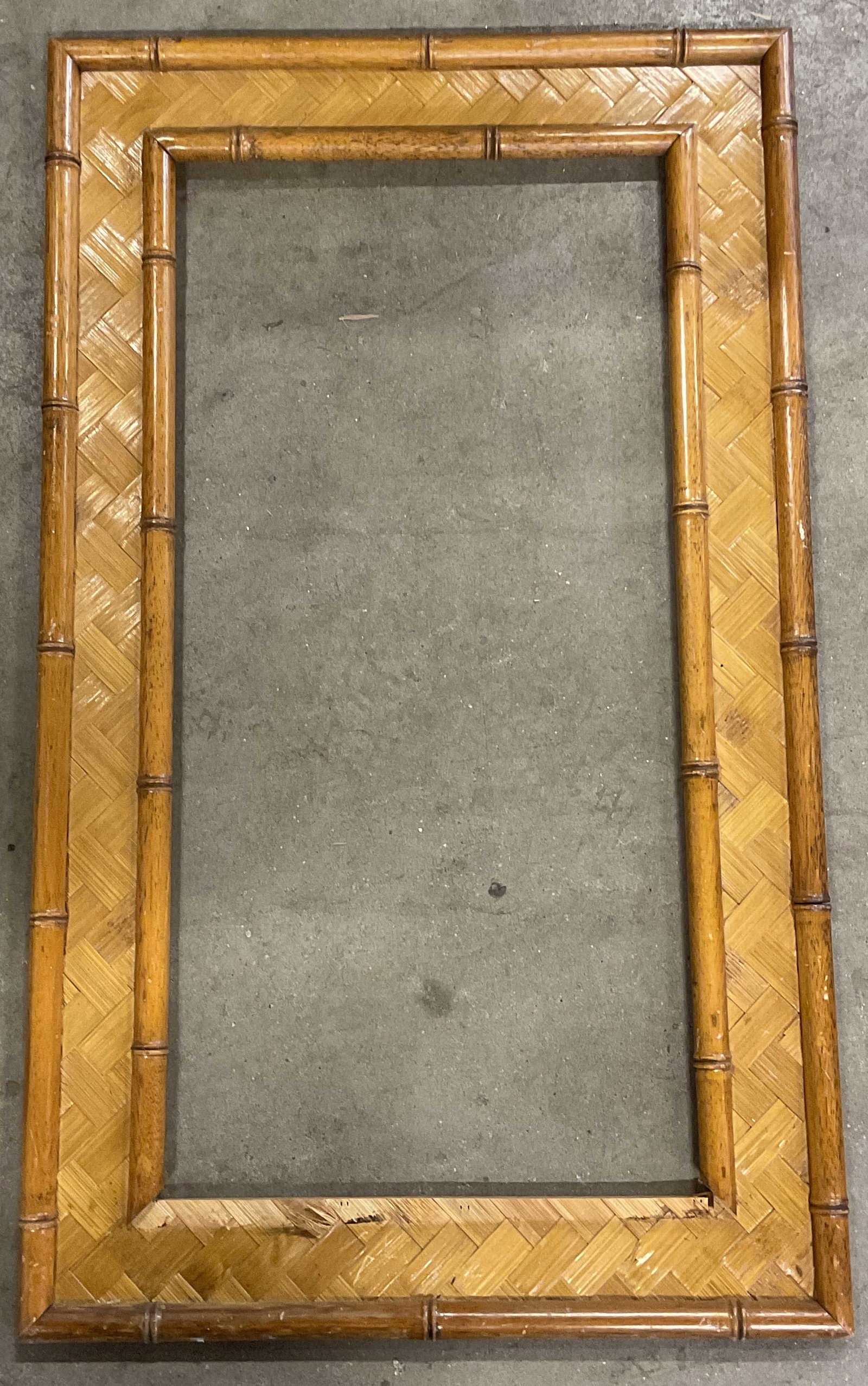 Vintage Bamboo & Rattan Style Wood Frame (1 of 6)