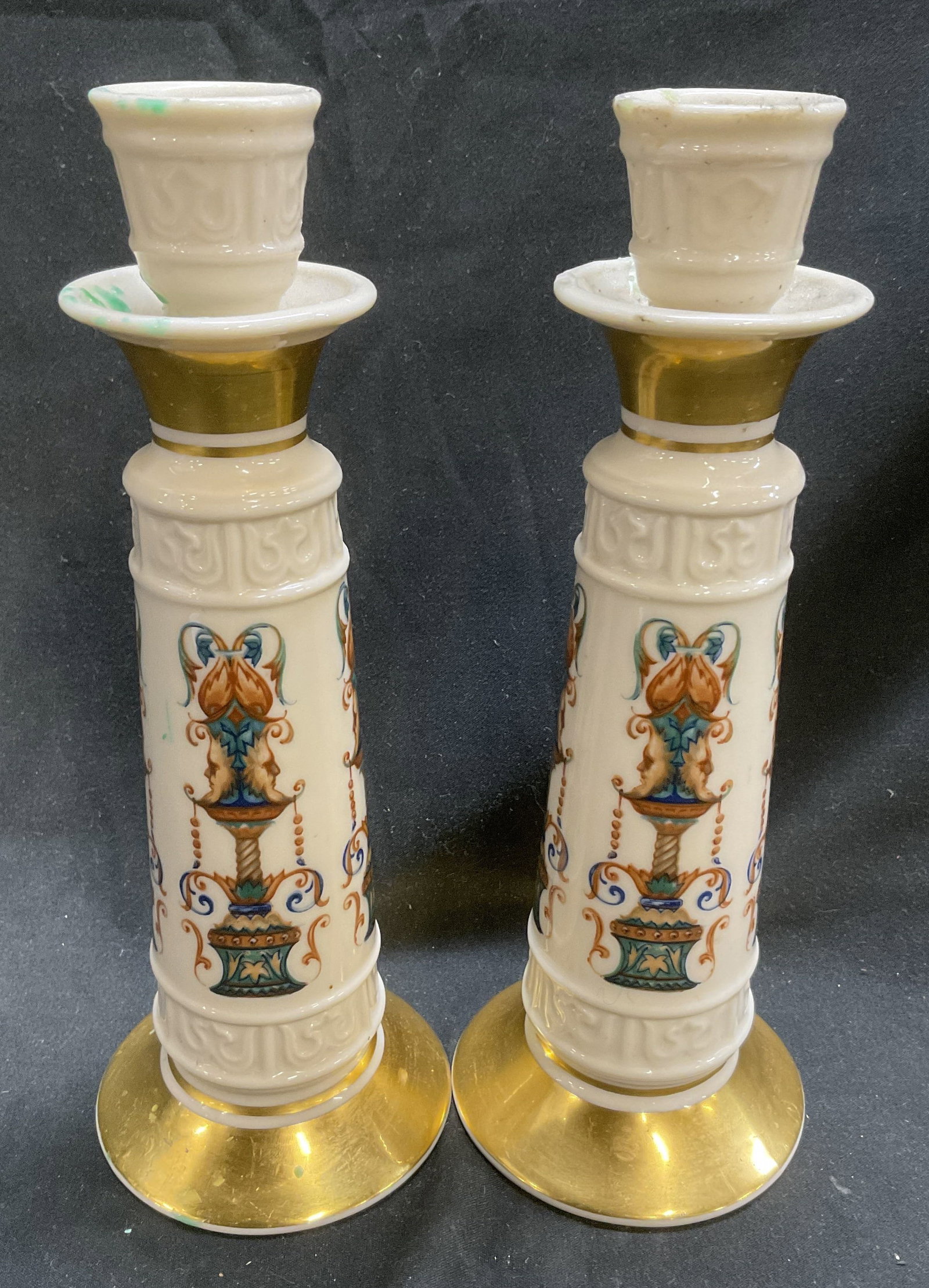 Lt 2 Lenox Porcelain Candlestick Holders (1 of 7)
