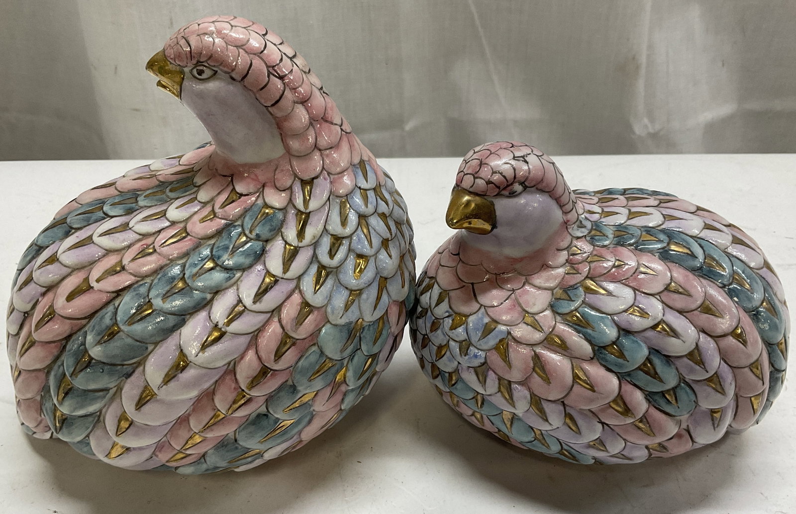 Lt 2 MCM Porcelain Quail Birds ASIA (1 of 7)