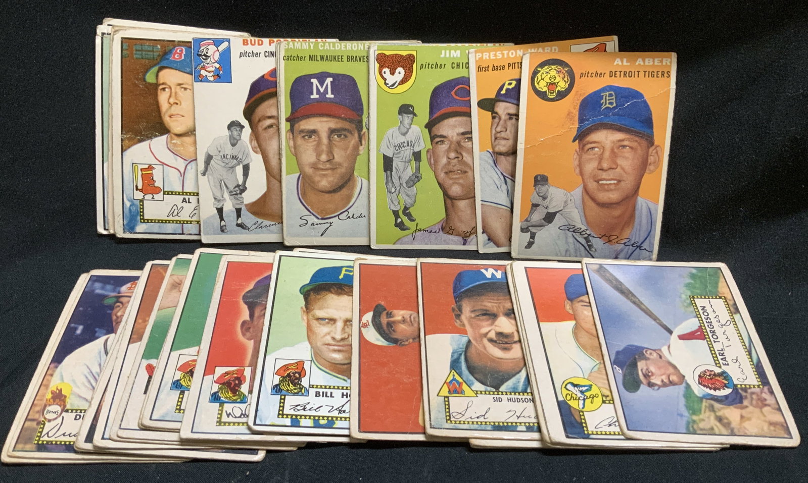 Lot 30+ 1950s TOPPS Baseball Trading Cards (1 of 6)